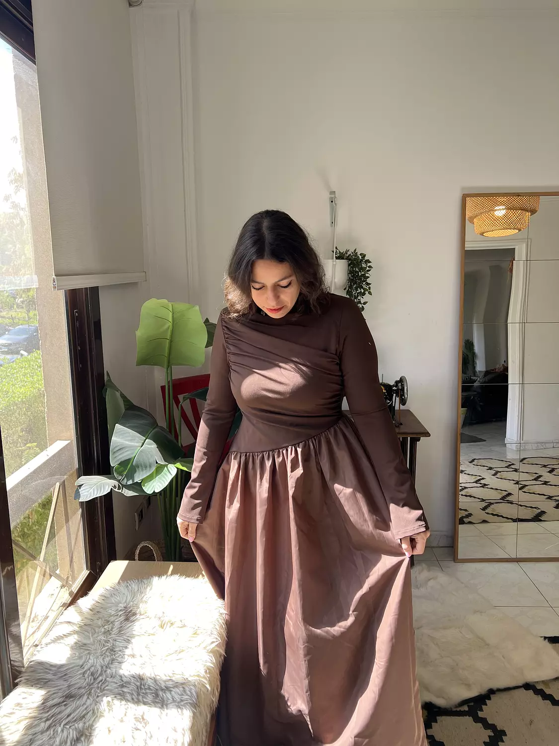 L E I L A dress in brown 2