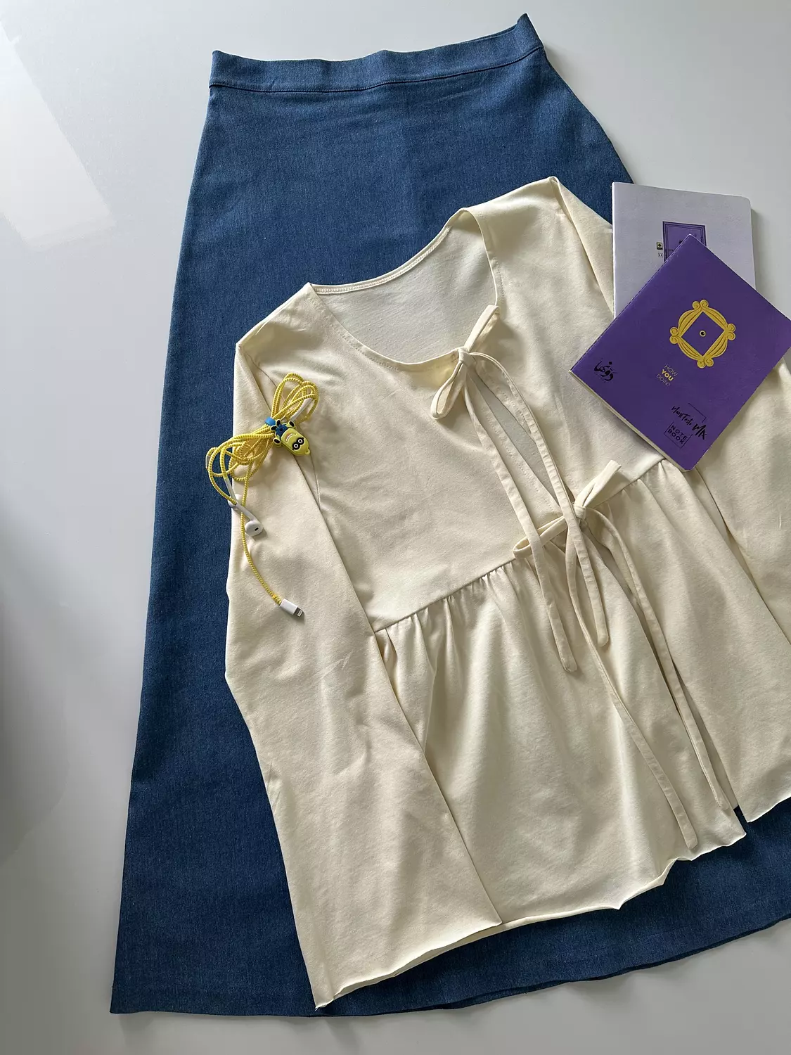Cotton bolero with two tie straps(T)  1