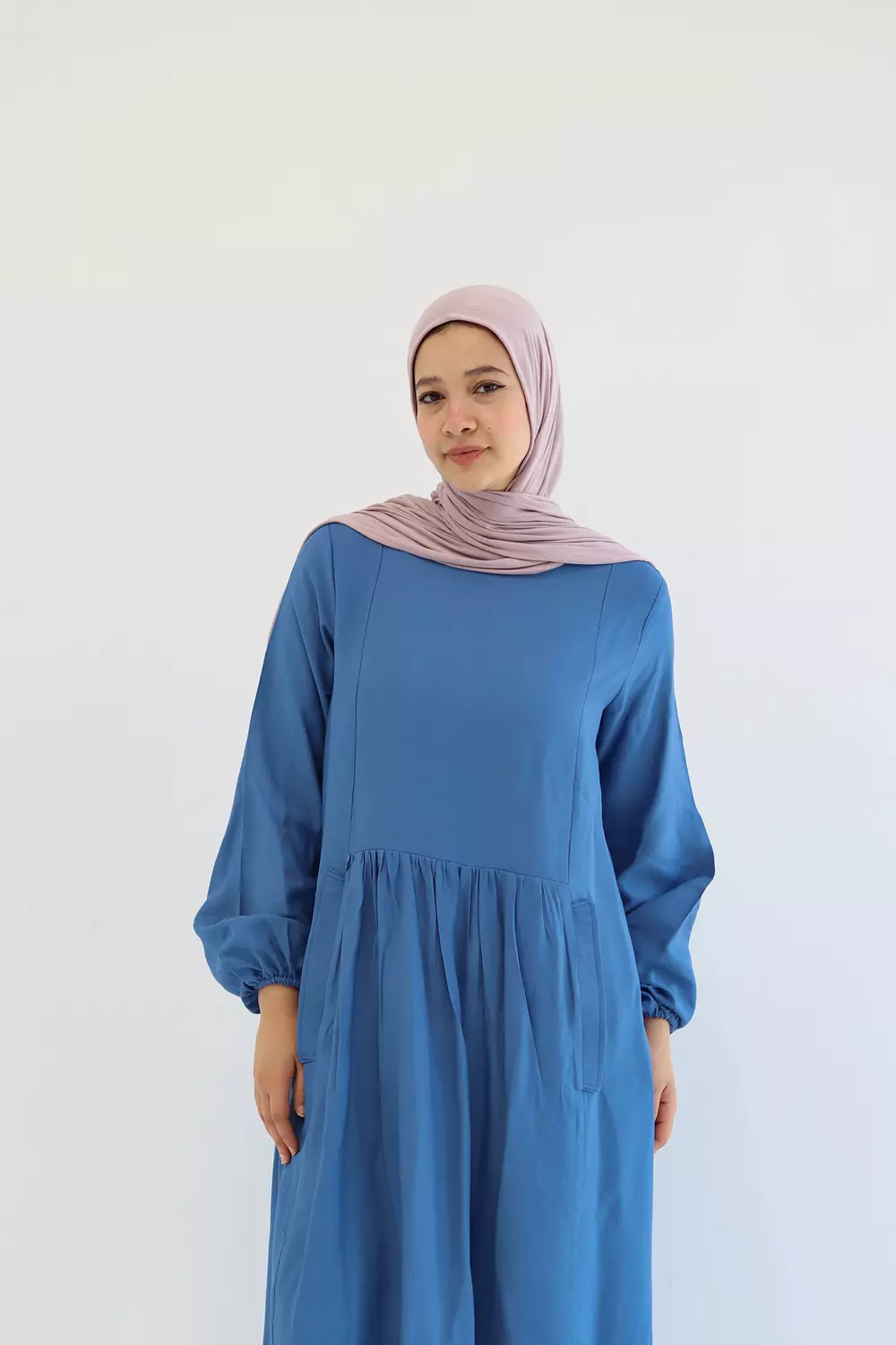 Blue Flowy Dress 6