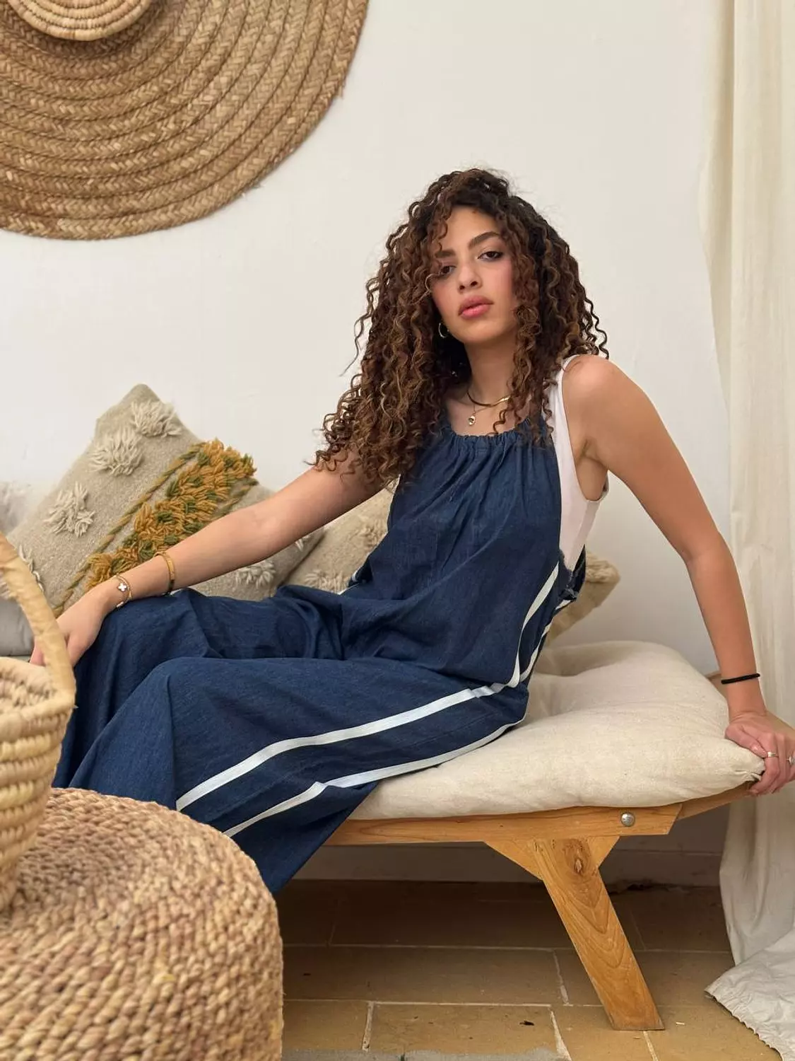 Denim Stripes Jumpsuit 2