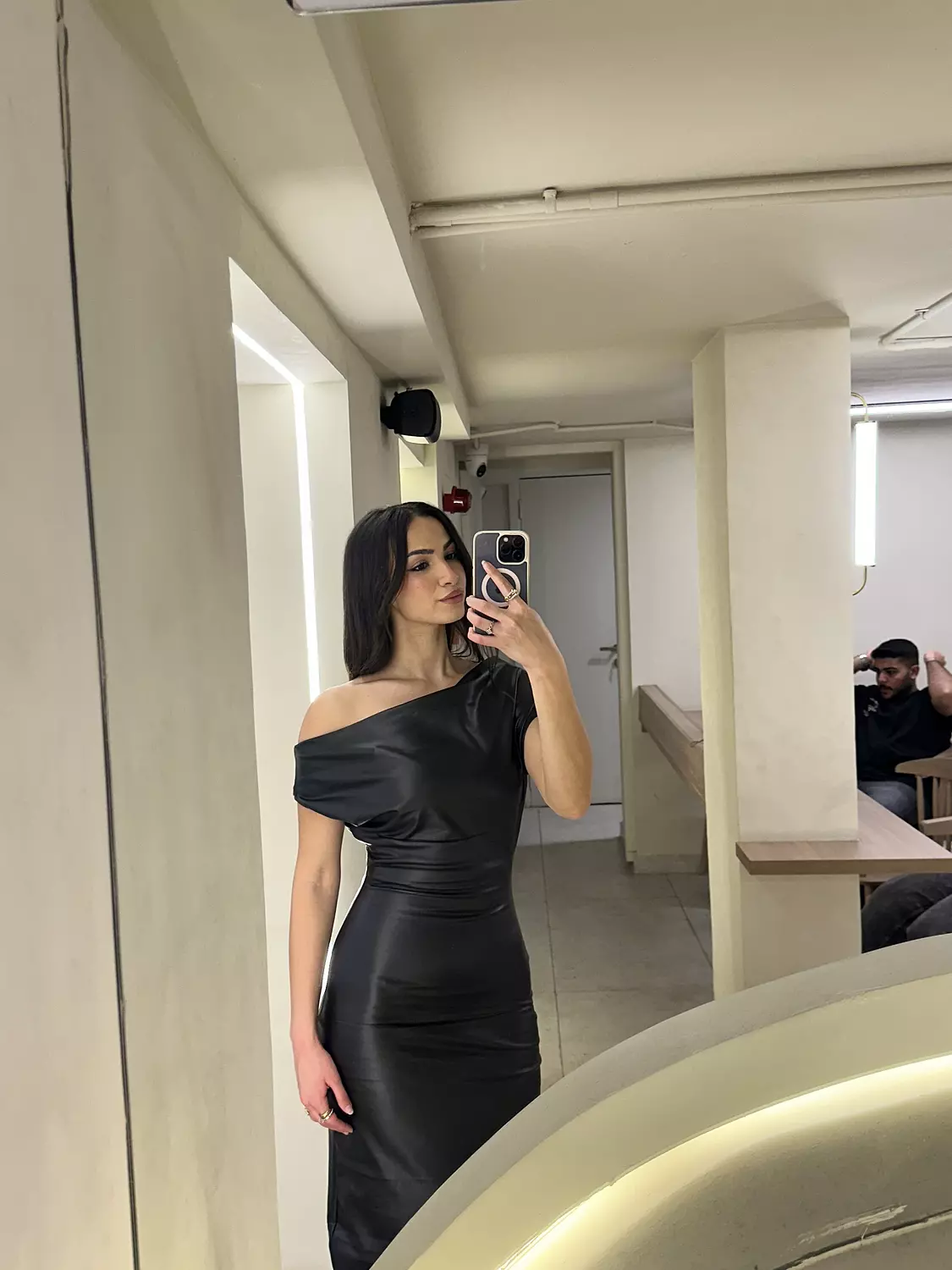 Leather Black Dress 2
