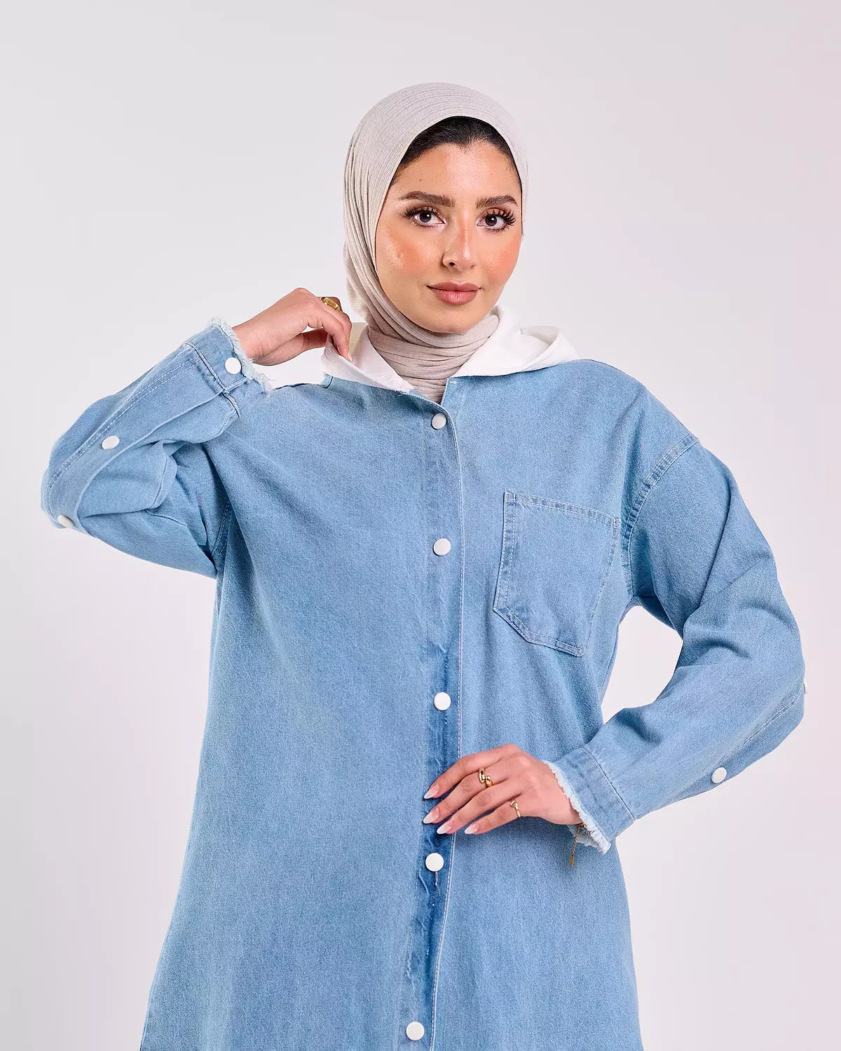 Denim Hoodie 3