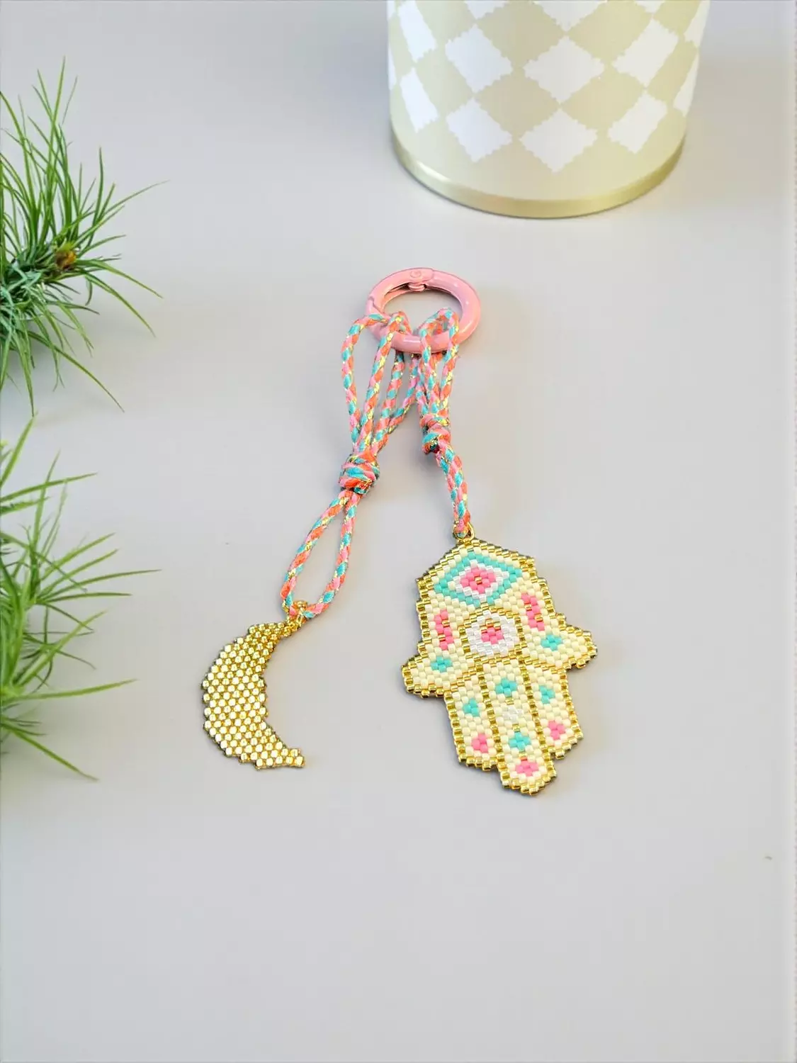 Minimal Smooth Ramadan bag charm image