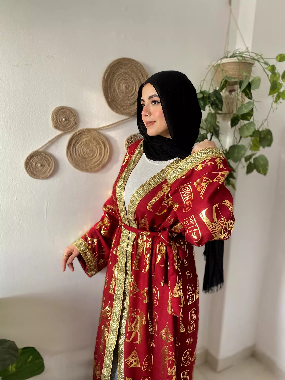 Pharaonic kofttan with Golden Signature come with Belt and clutch 7