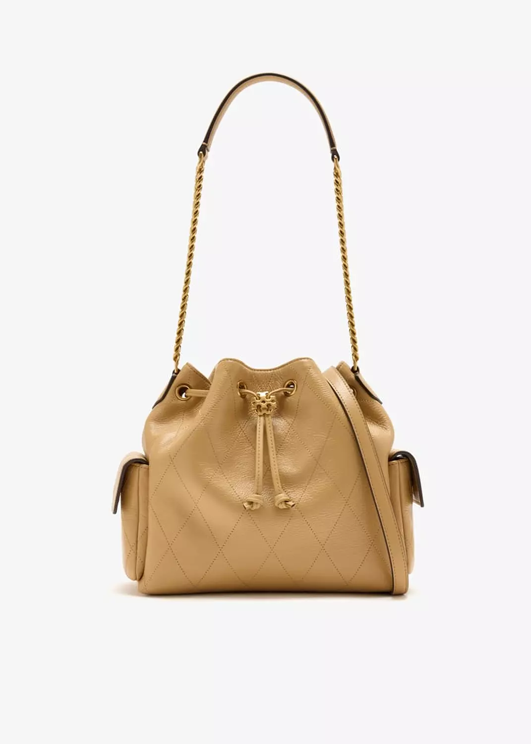 Tory Burch Charlie quilted drawstring bucket bag image