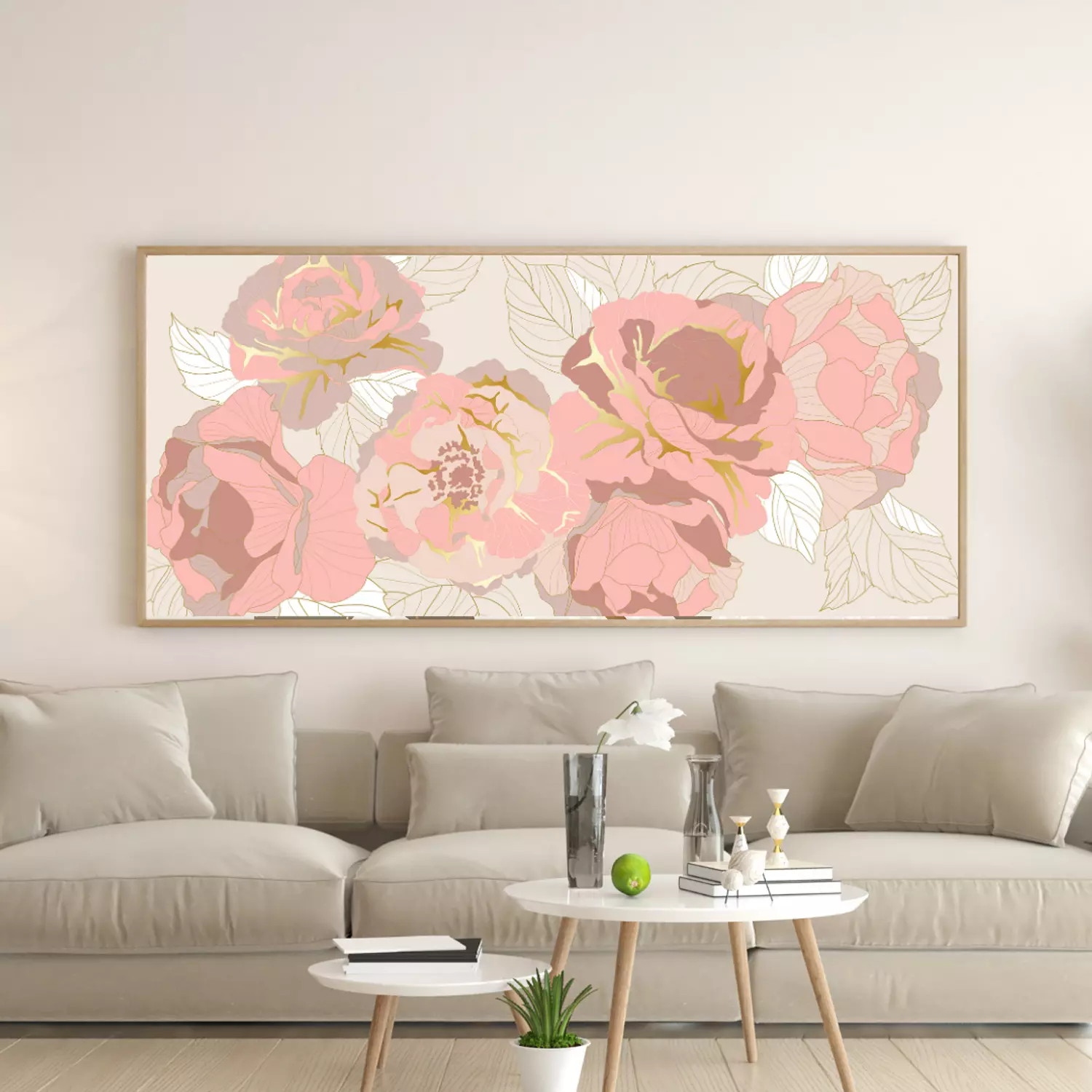 frame Printed wooden Tableau P.G764