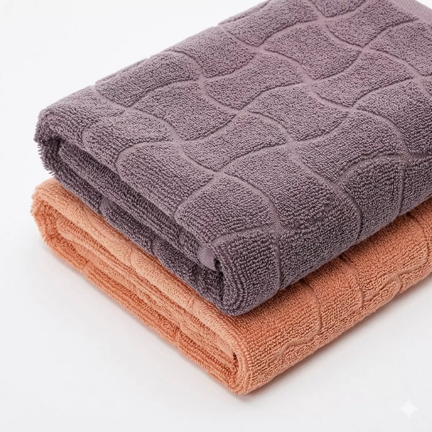 Towel set consisting of 2 towels 100% cotton Size 70 x 140 cm- Simon*Purple hover image
