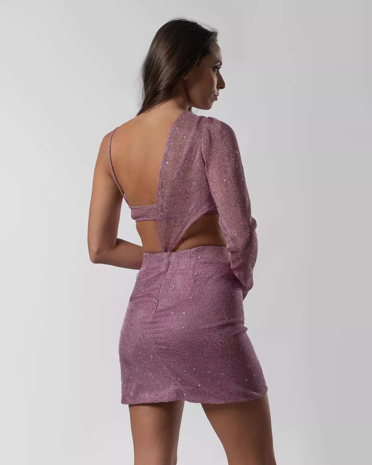 Pink-Purple Mini Dress 3