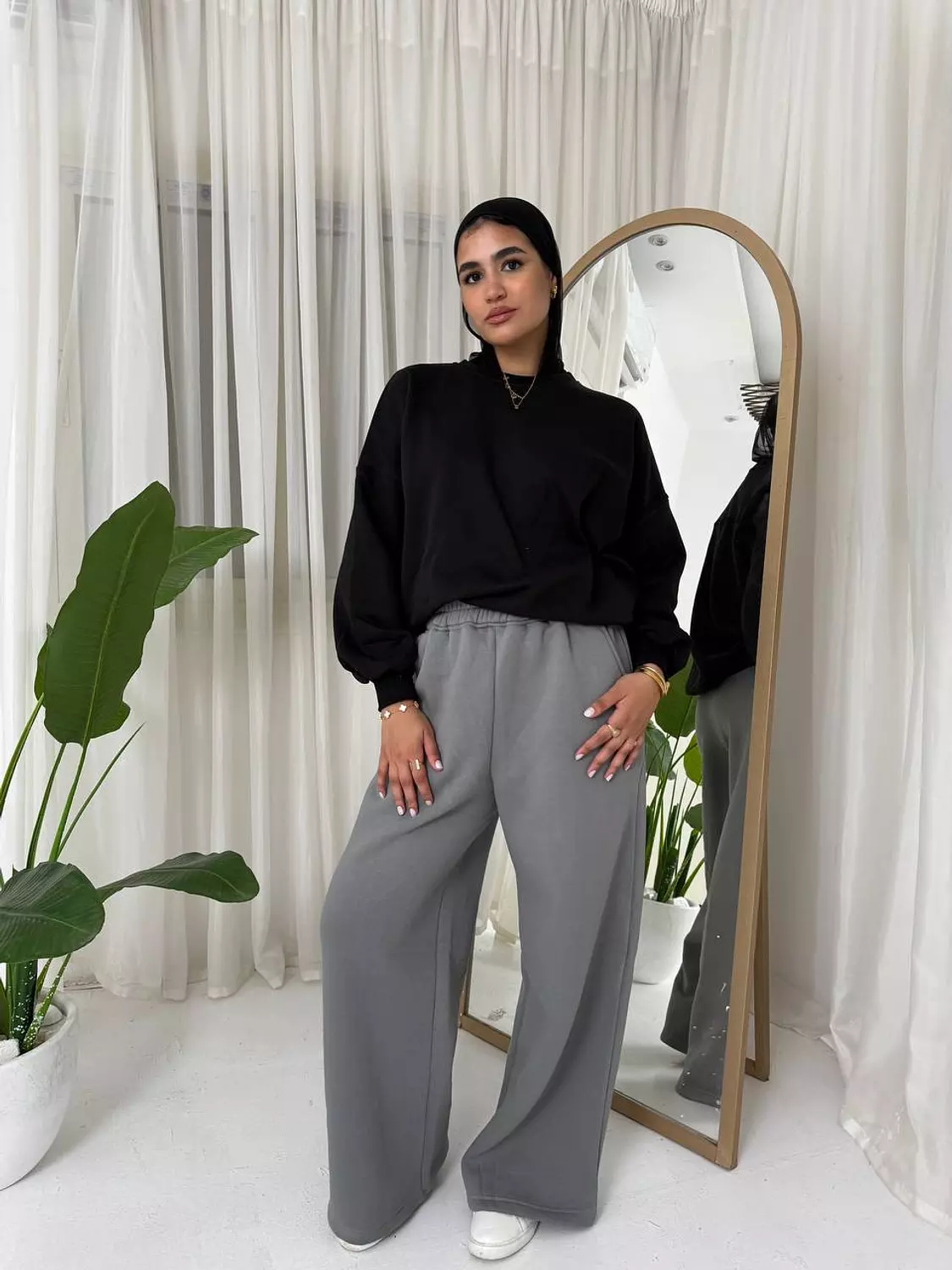 Wide leg sweatpants  4