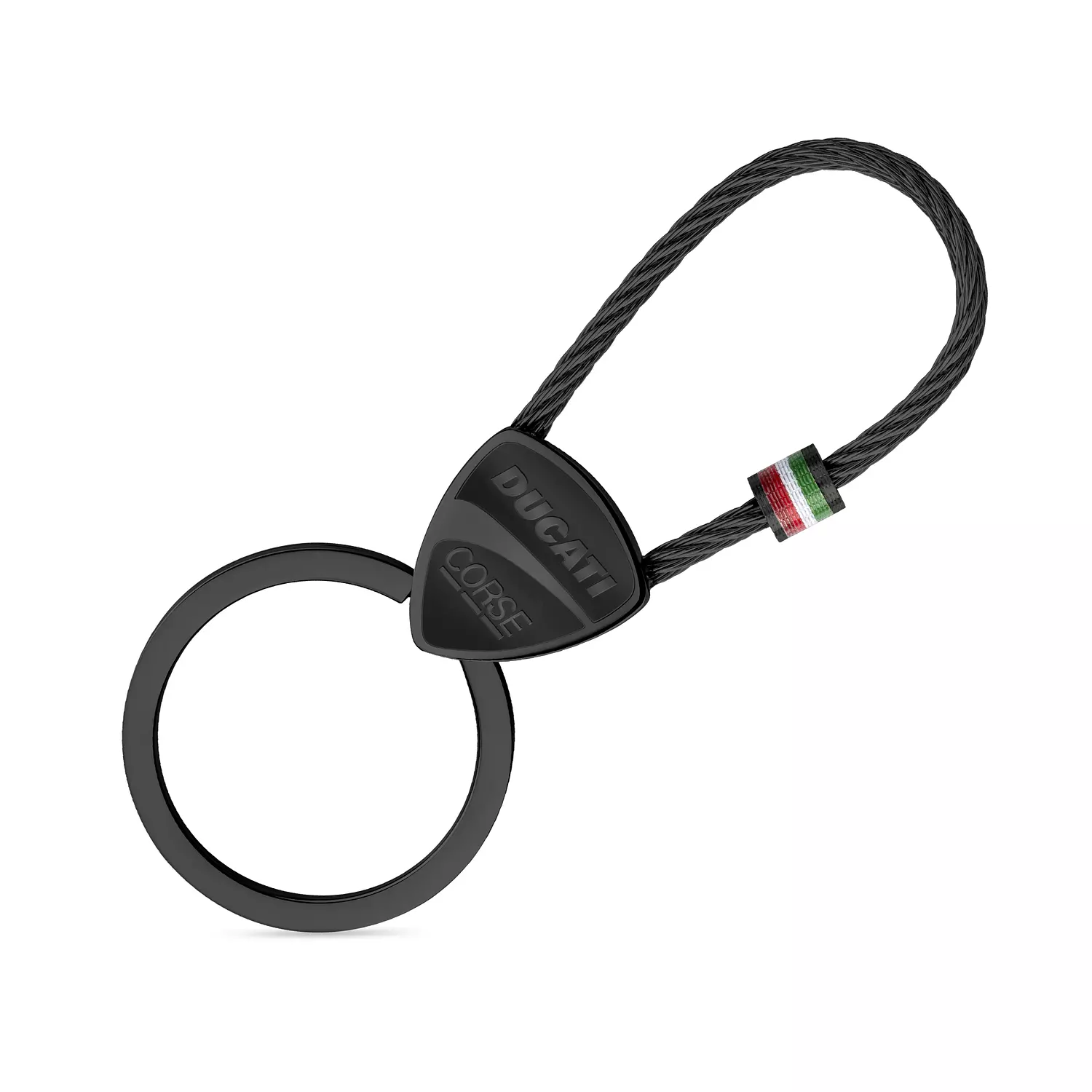 Ducati - DTAGK2137503 - SCUDETTO IP BLACK KEYRING