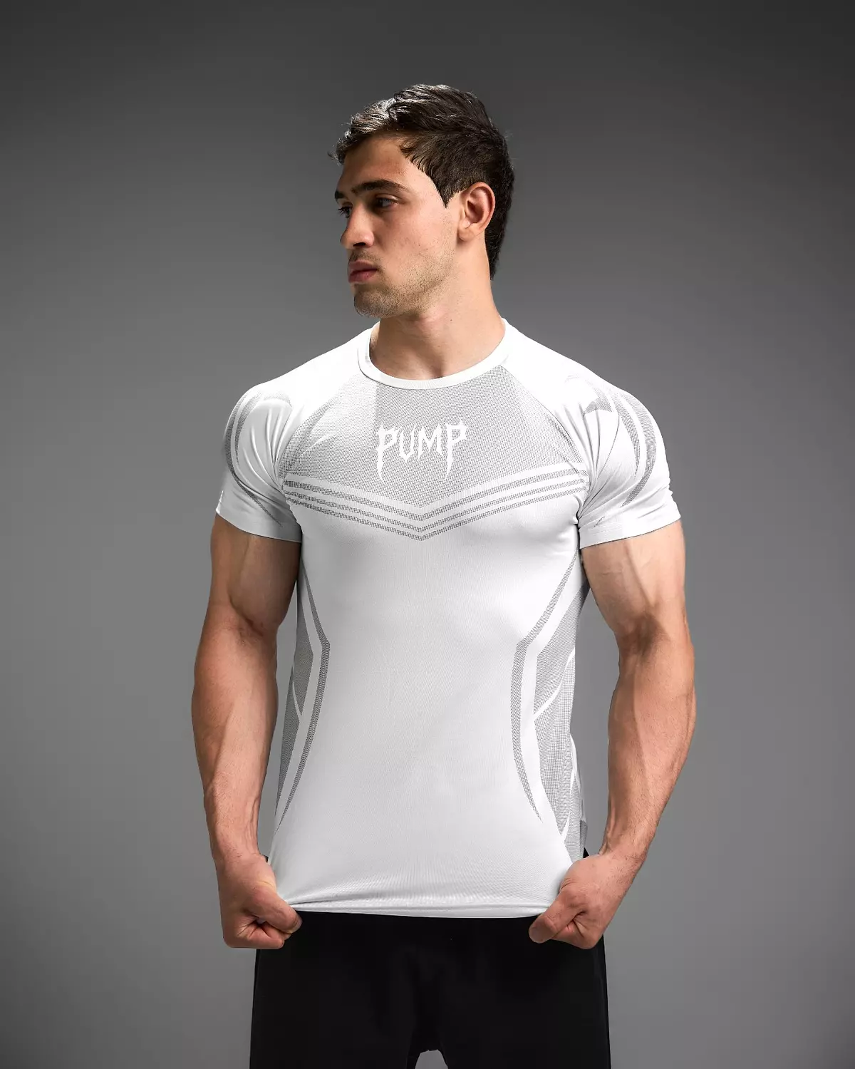 WARRIOR COMPRESSION TEES - white 14