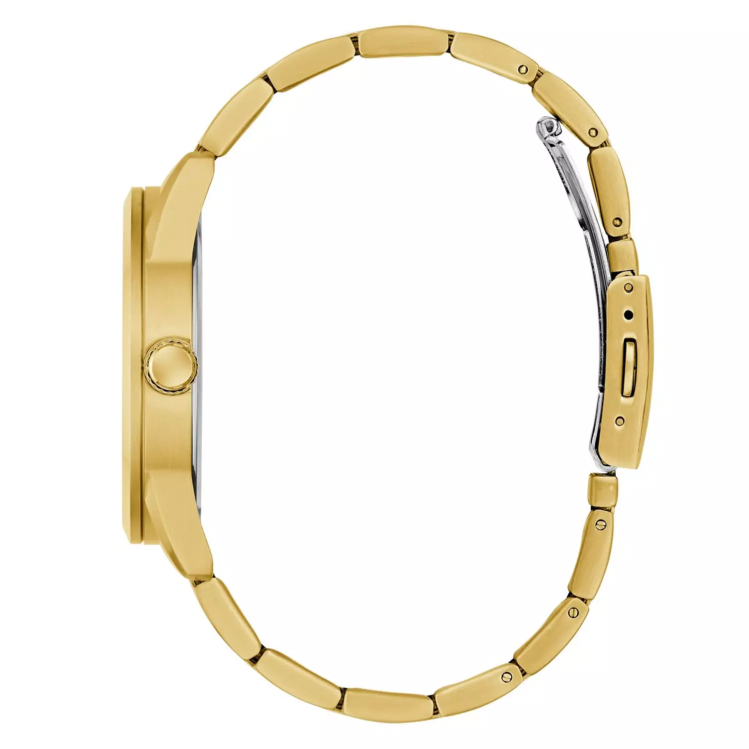 GUESS Mens Gold Tone Analog Watch Gold Tone Stainless Steel Bracelet GW0965G2 1