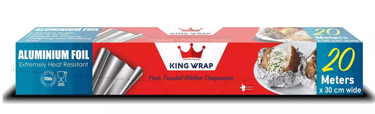 <p style="text-align: center"><strong>King Wrap - Aluminum Foil-20m</strong></p>