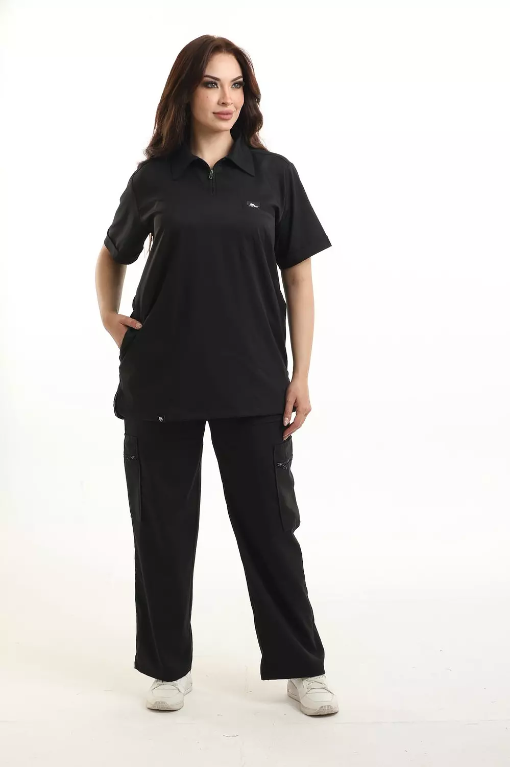Black Polo Scrub 8