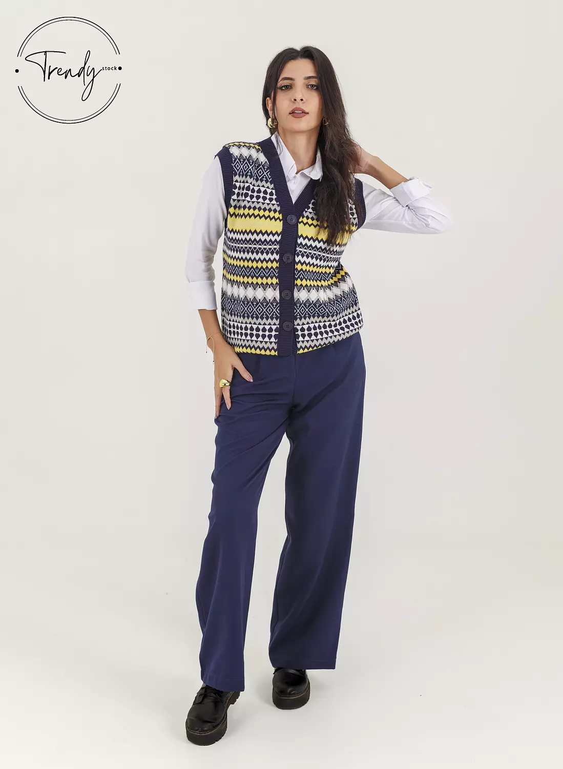 Knitted Sleeveless Vest 1