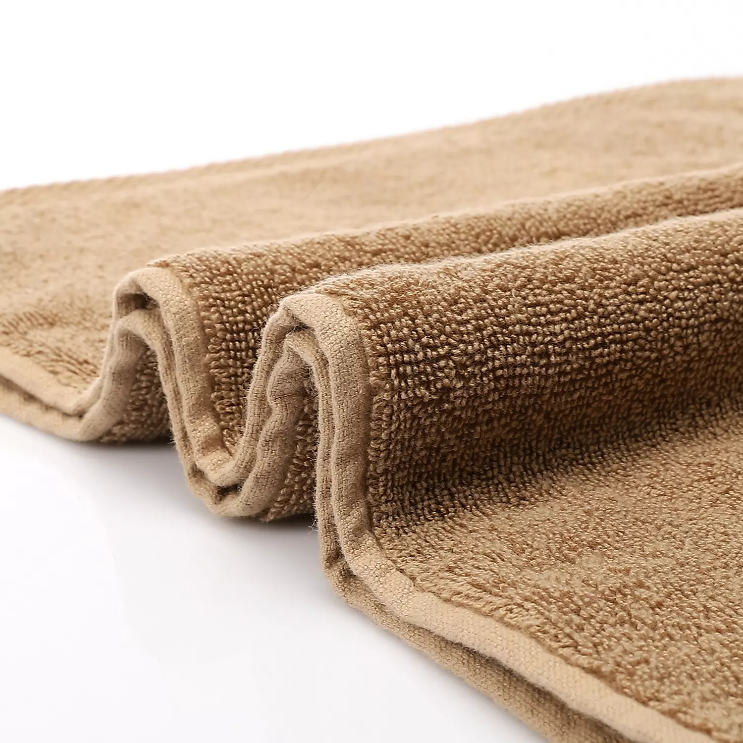 Shorto Towel Plain Made From 100% Cotton - 2627 - Dark Beige 3
