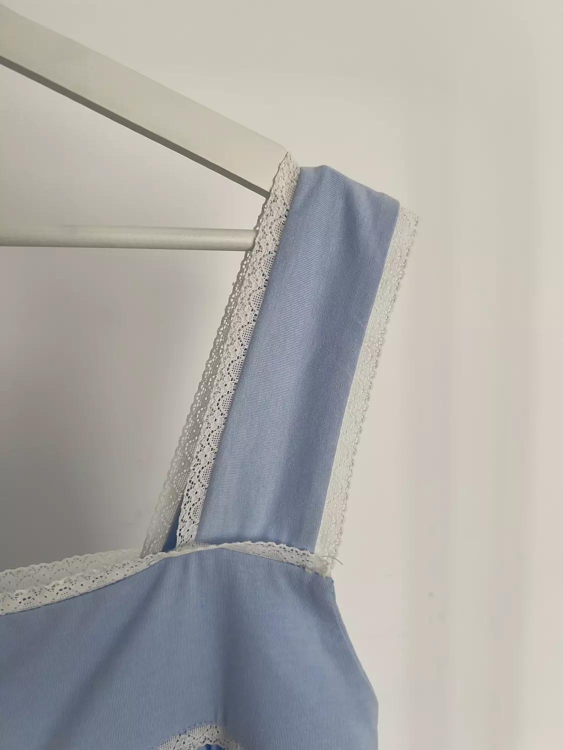 Sky Blue Lace Night Gown 7