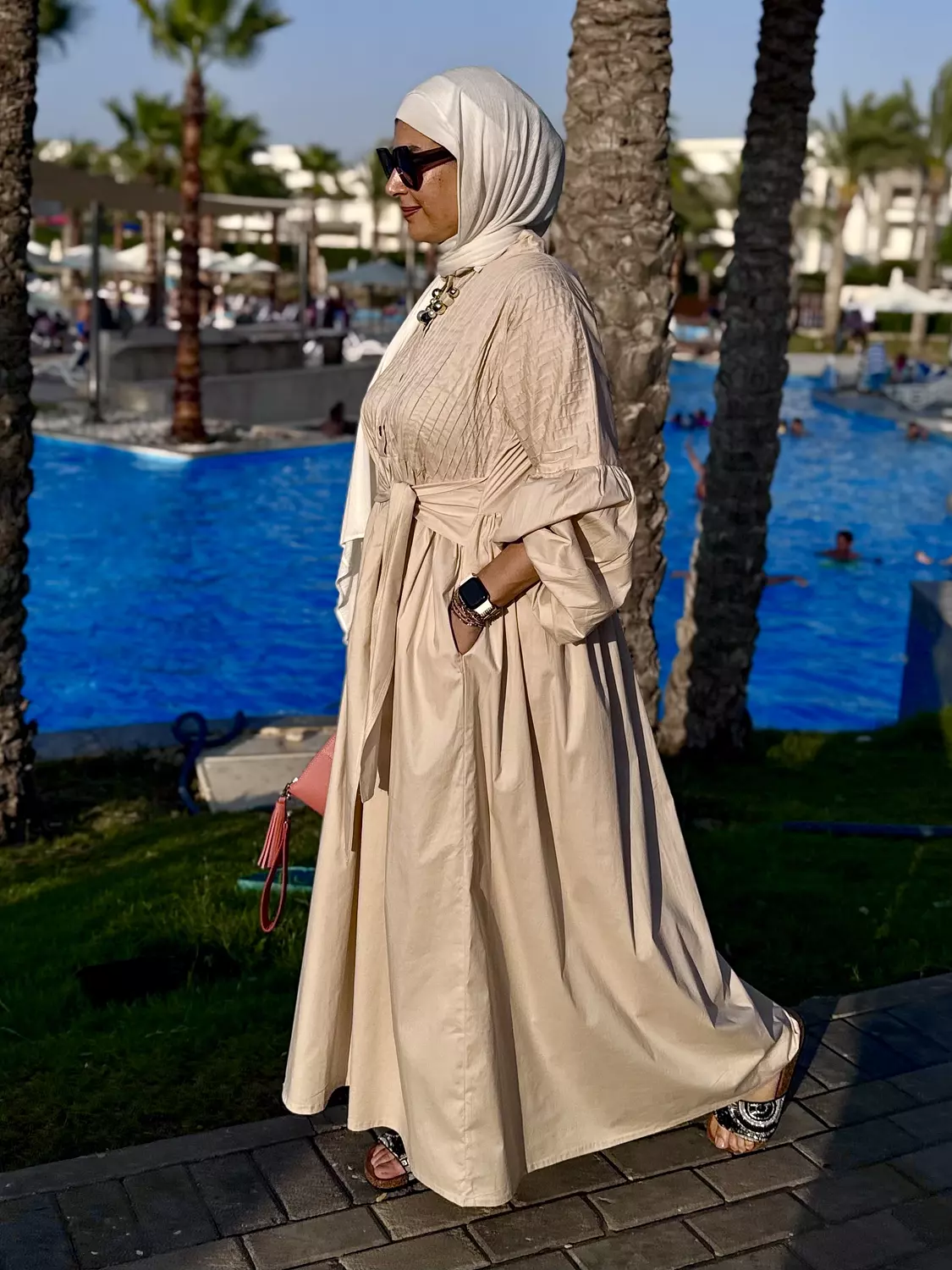 Serene poplin dress image