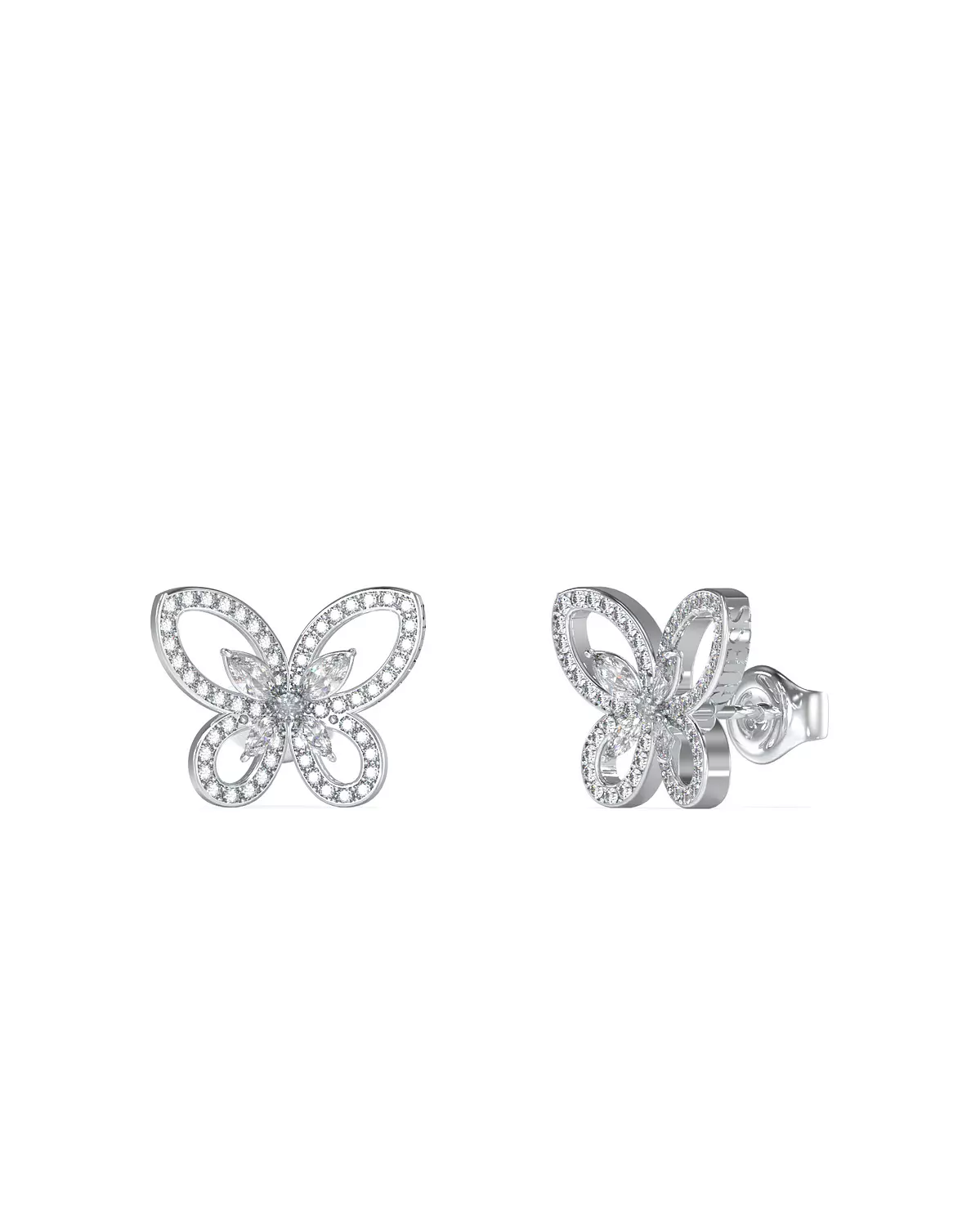 Guess Jewelry JUBE05114JWRHT/U Earrings For Ladies Silver Plated image