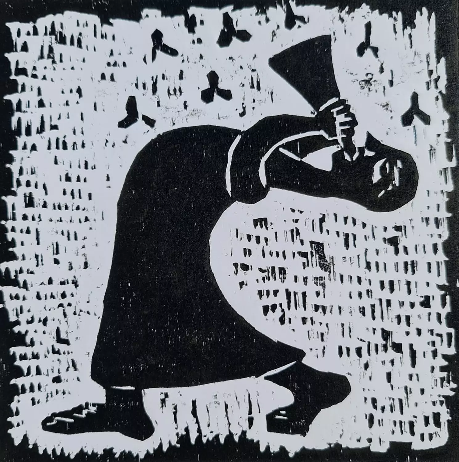 Shereen Gawad- wood cut \ 0002334 /30* 30 CM image
