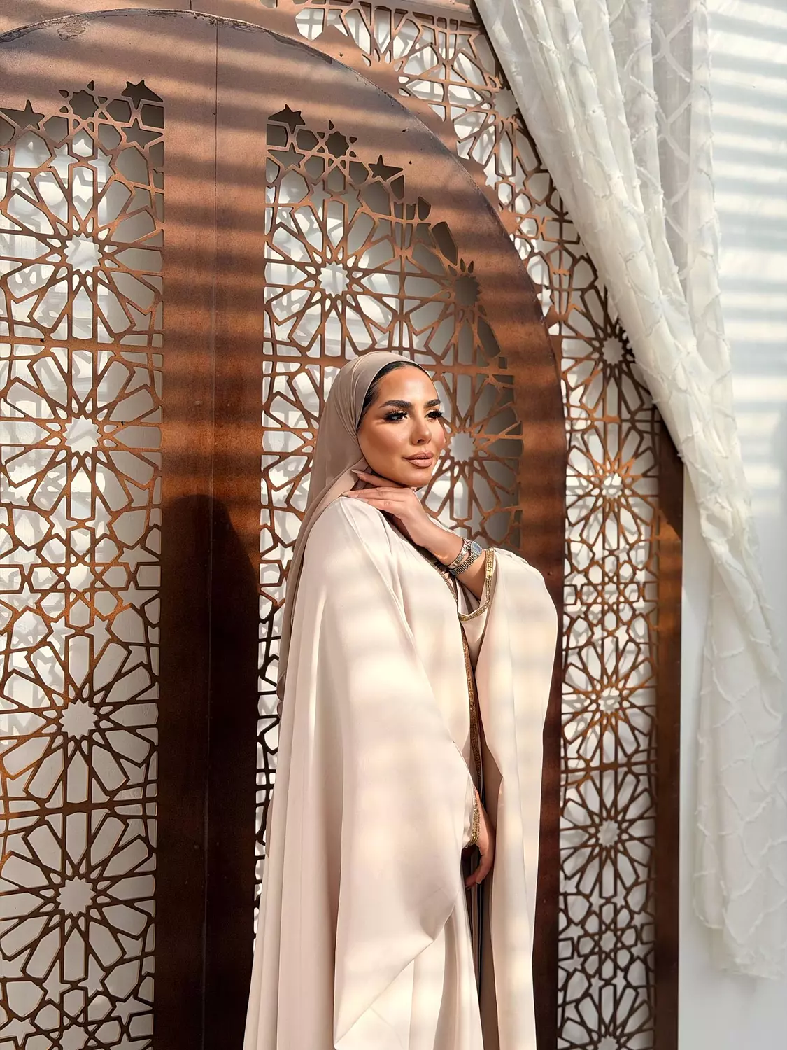 The Mawada Kuftan In Cream 5