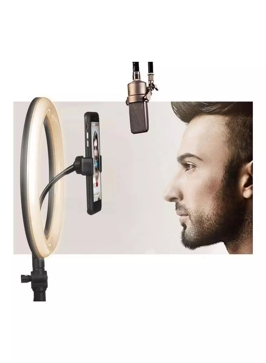 ZMX-260 LED Ring Light, Adjustable, 26cm, USB Powered 3