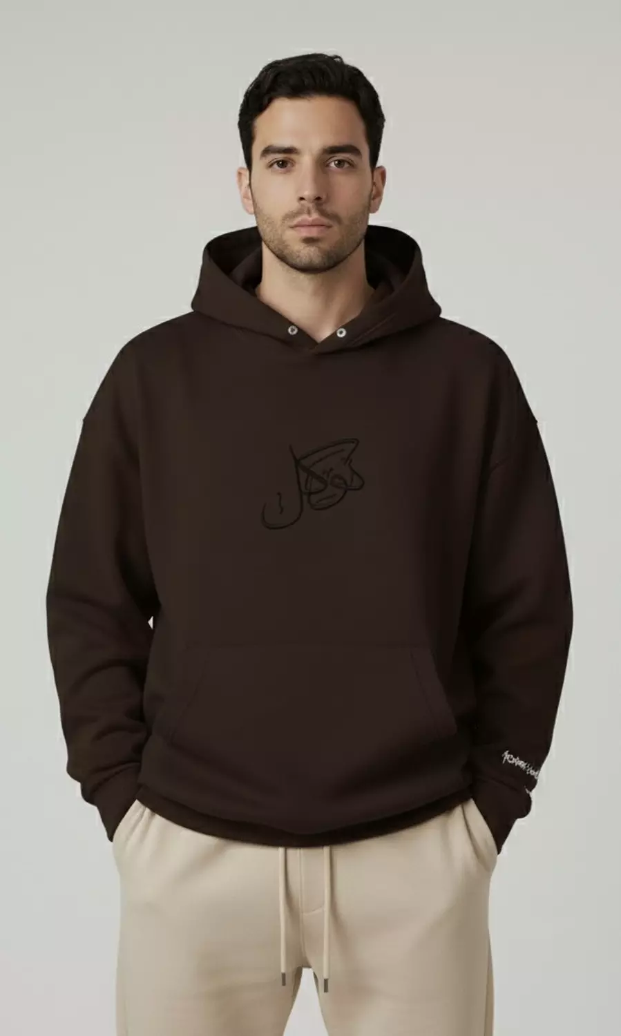 TAWAKKUL Hoodie _ Brown image