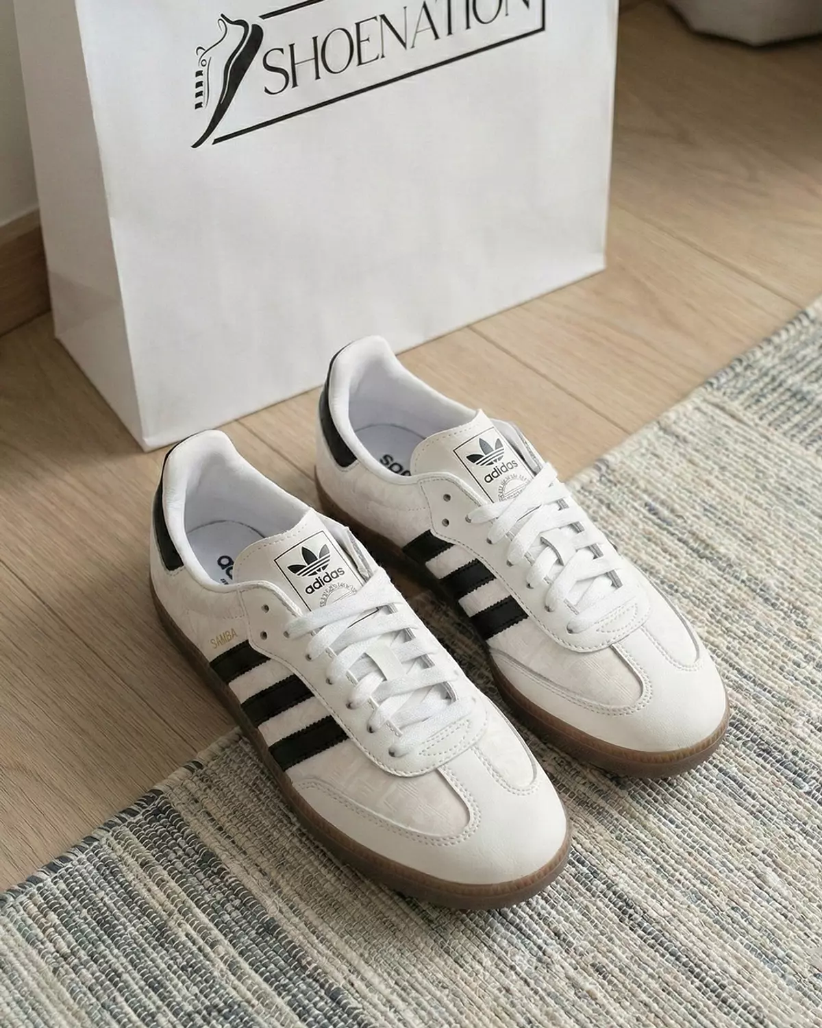 Adidas Samba Shoes for Women -White Black Gum 3