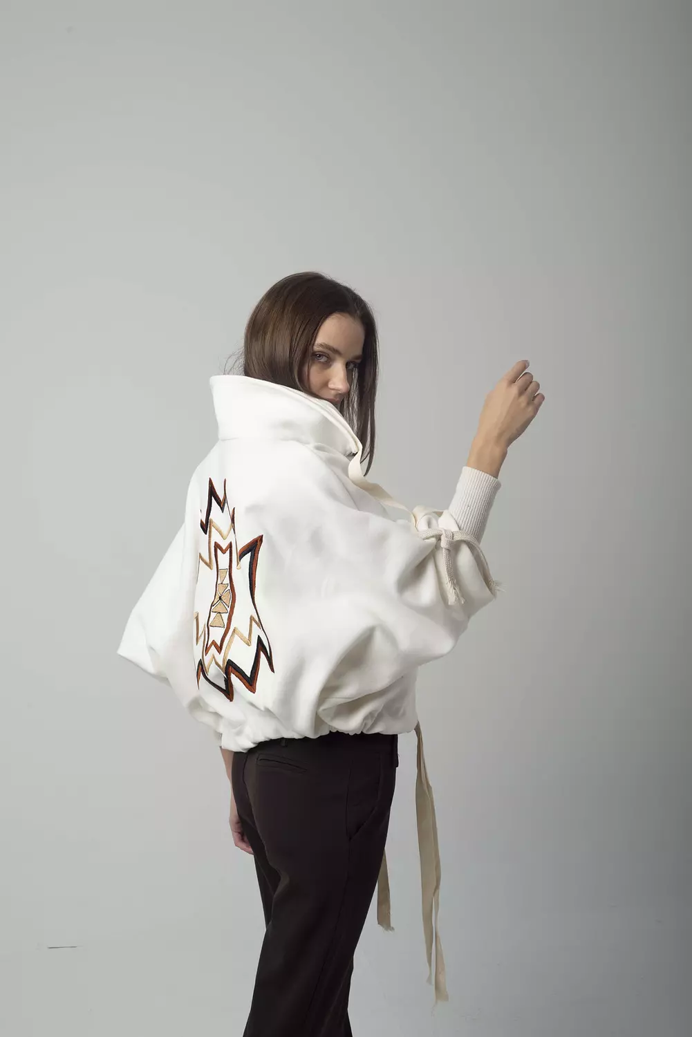 Funky Off-White Boho Jacket image