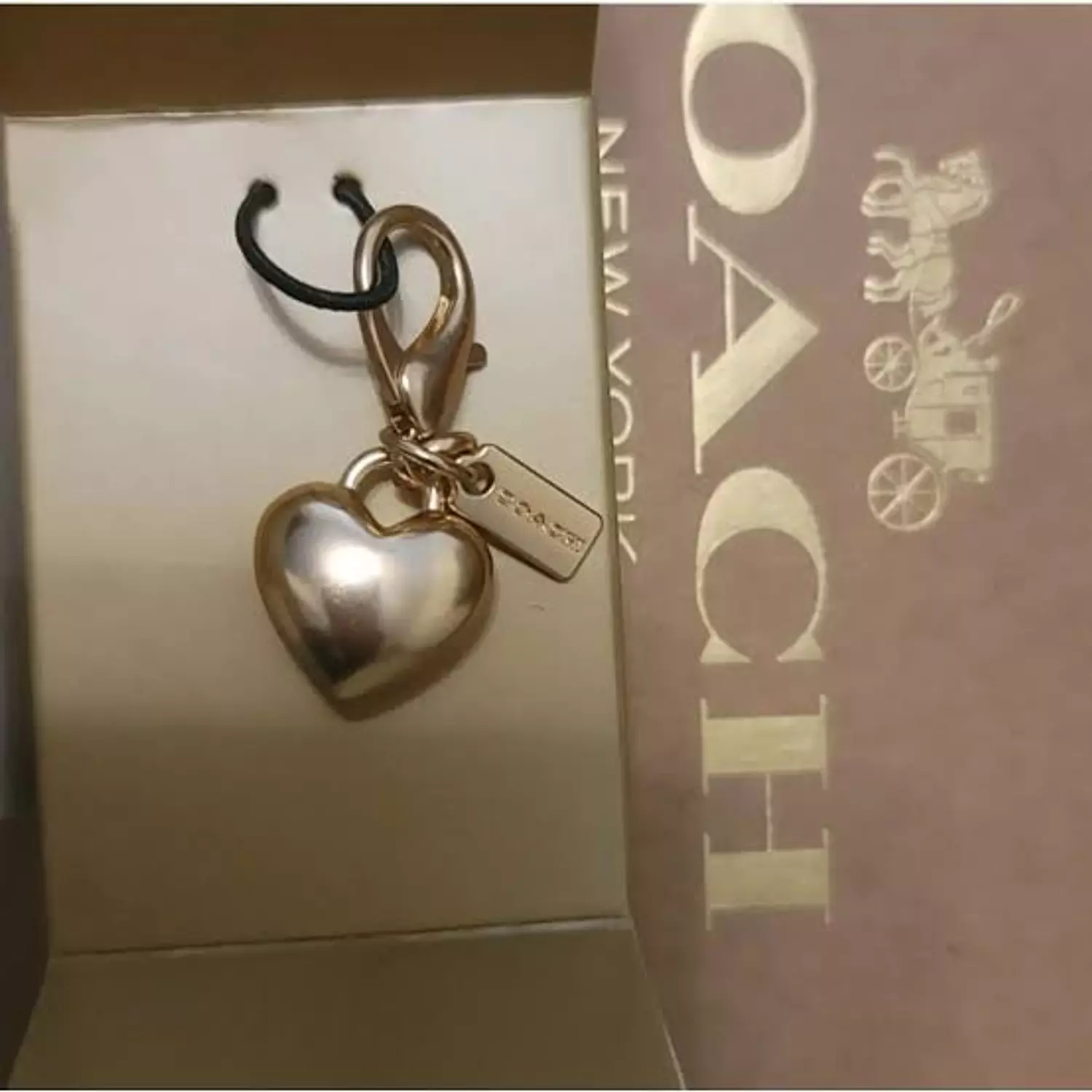 Coach mini wallet heart charm  image