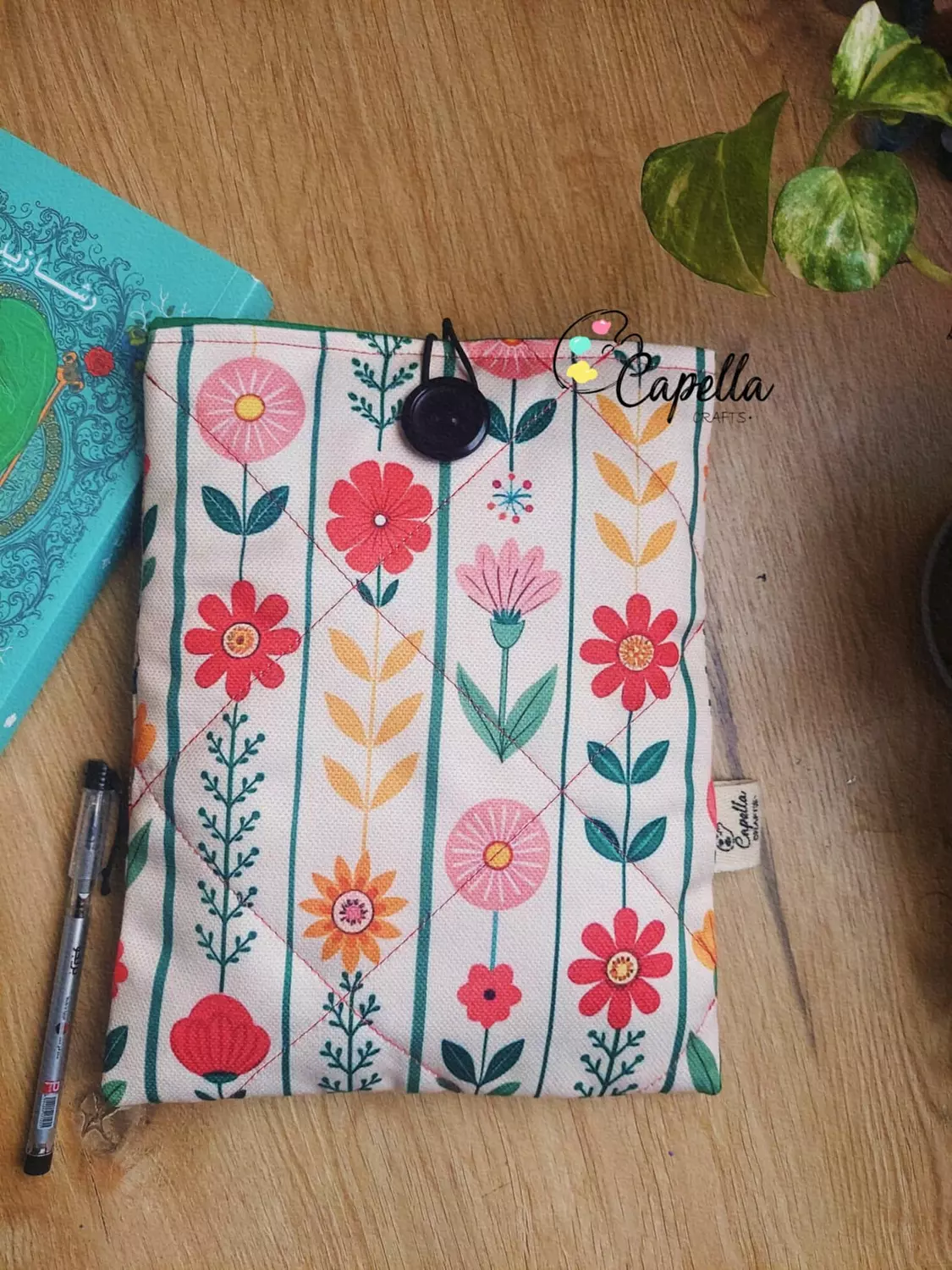 Flowery book sleeve image