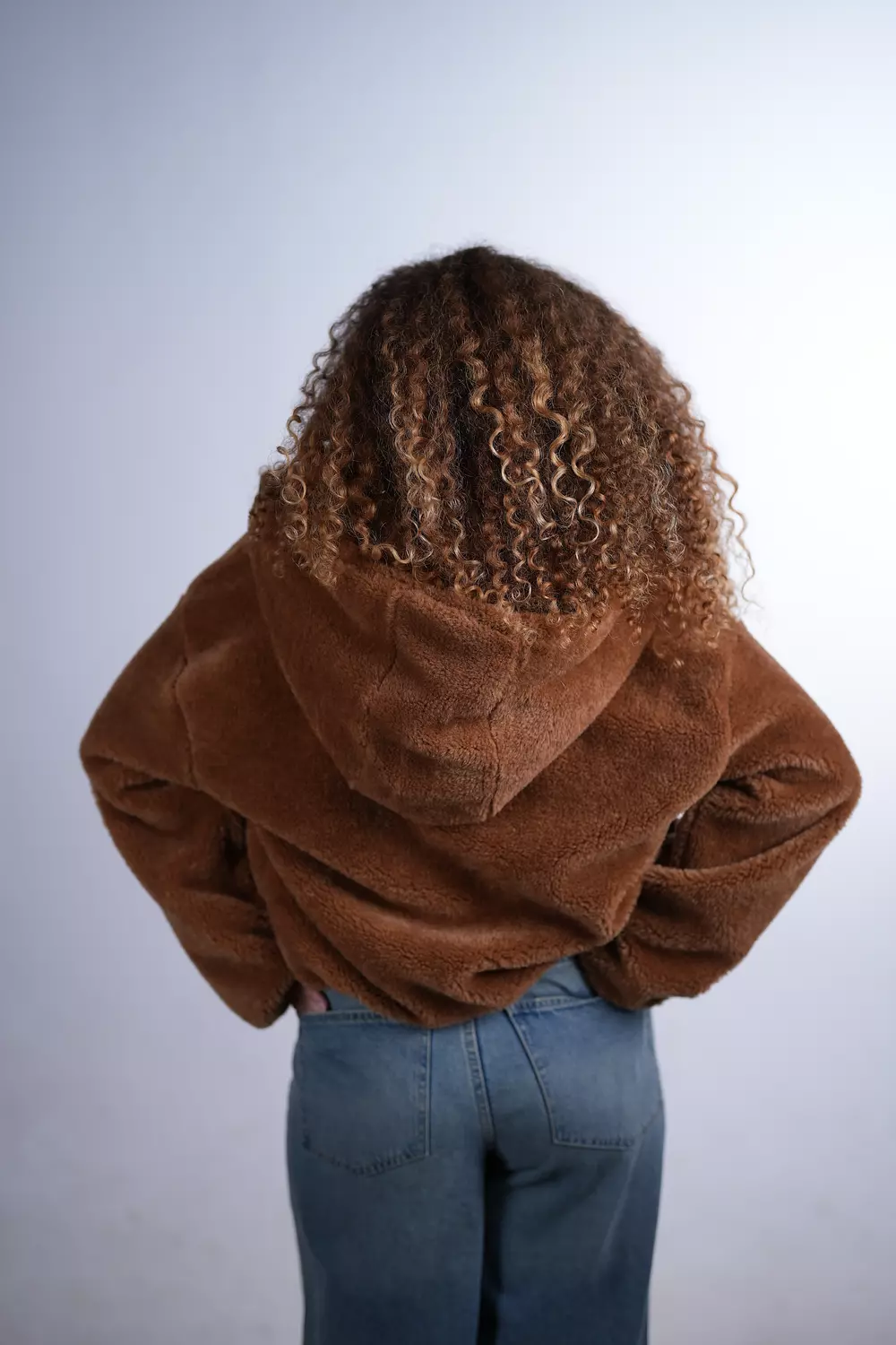 Camel Faux Fur Jacket 4