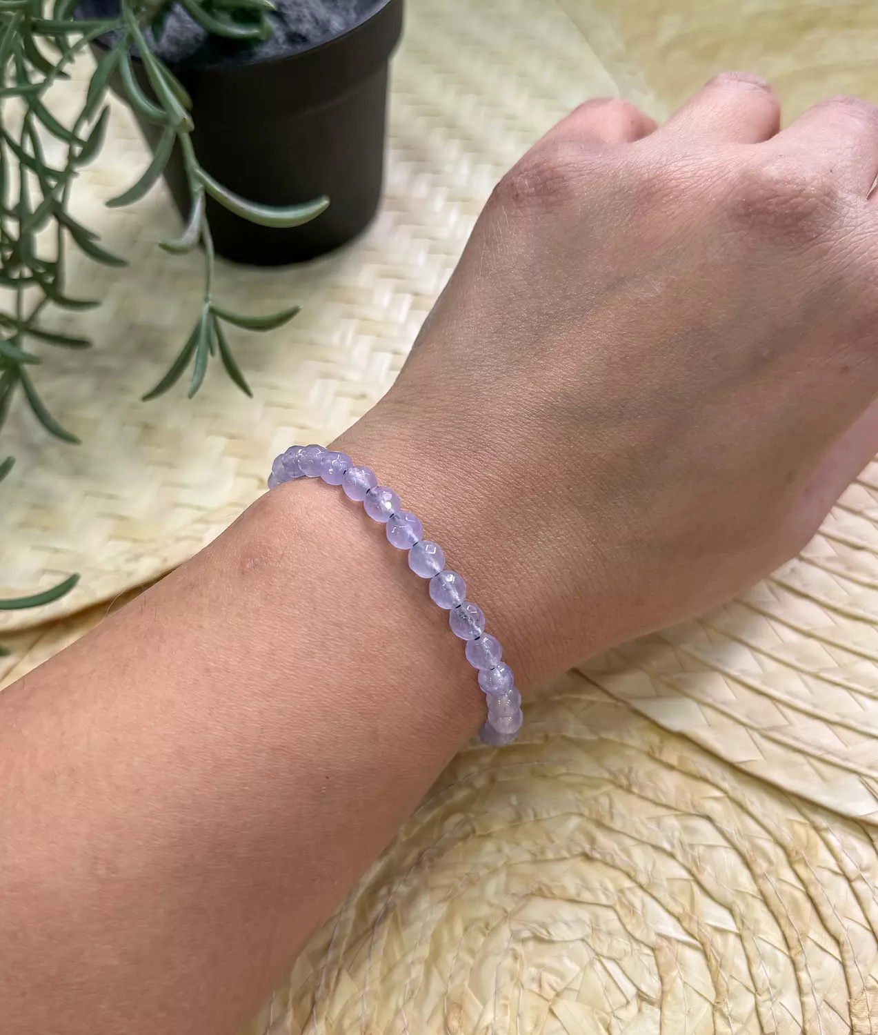 Small Agate "Light Purple"  Bracelet ( Stock ) image