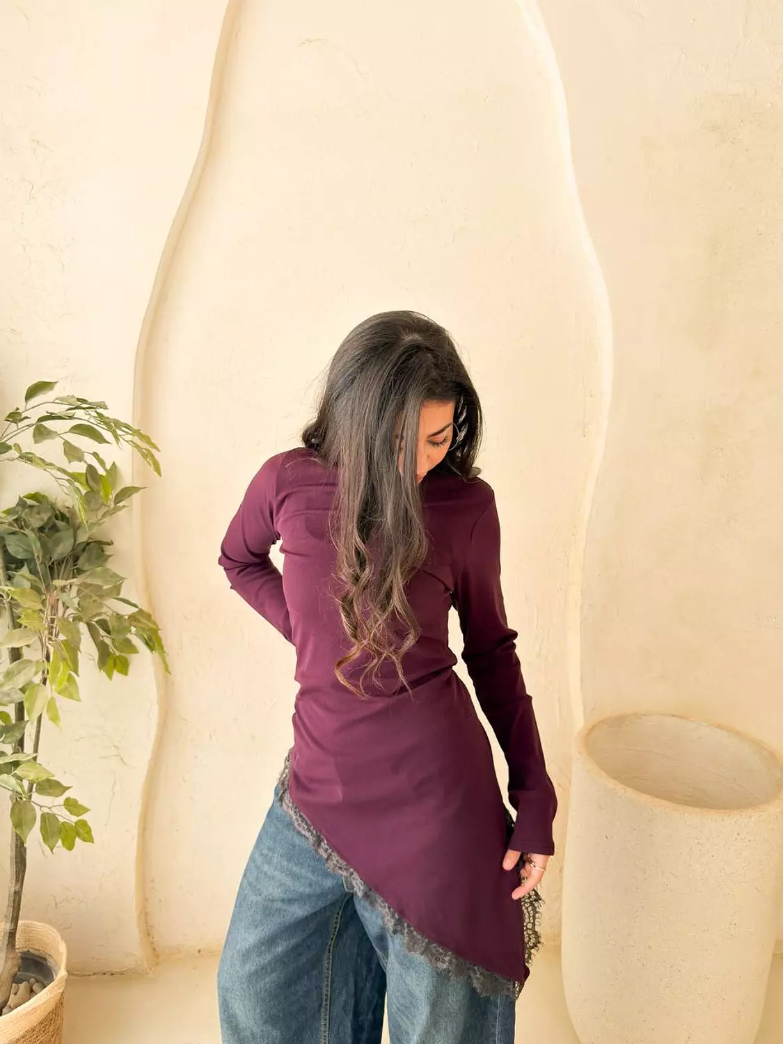Lace Asymmetric Top 5