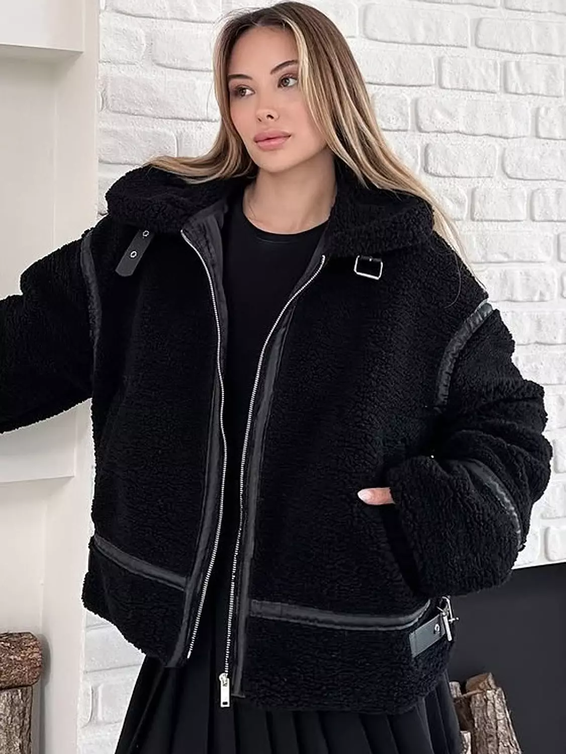 Teddy Faux Shearling Jacket 8