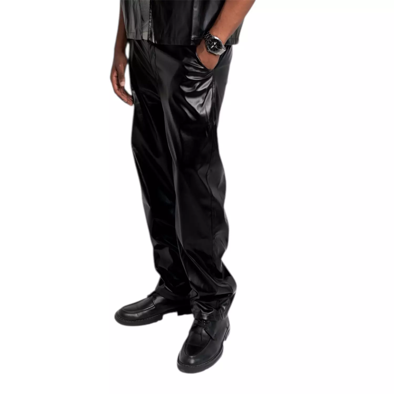 Oversized leather pants 1