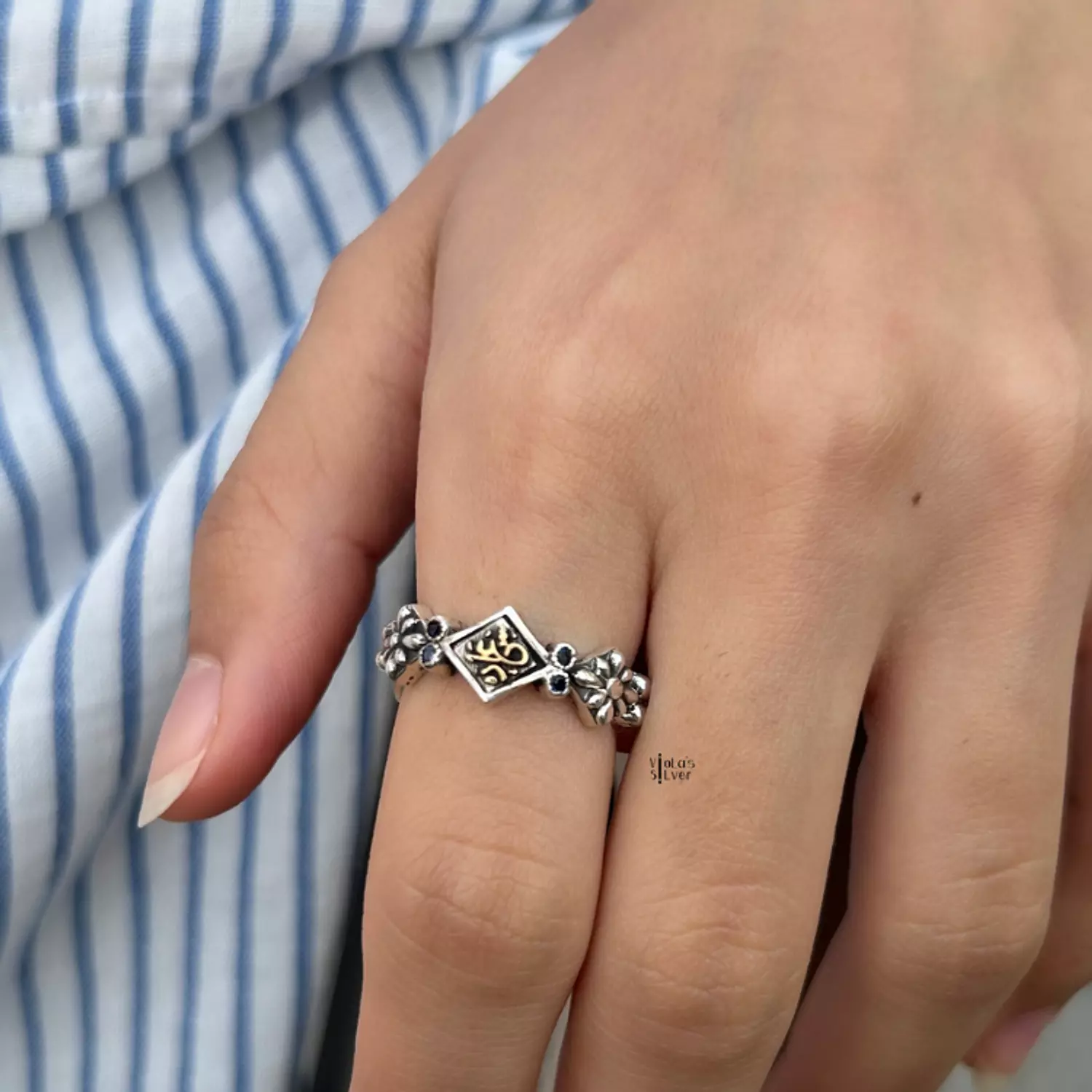 Saada silver ring  image