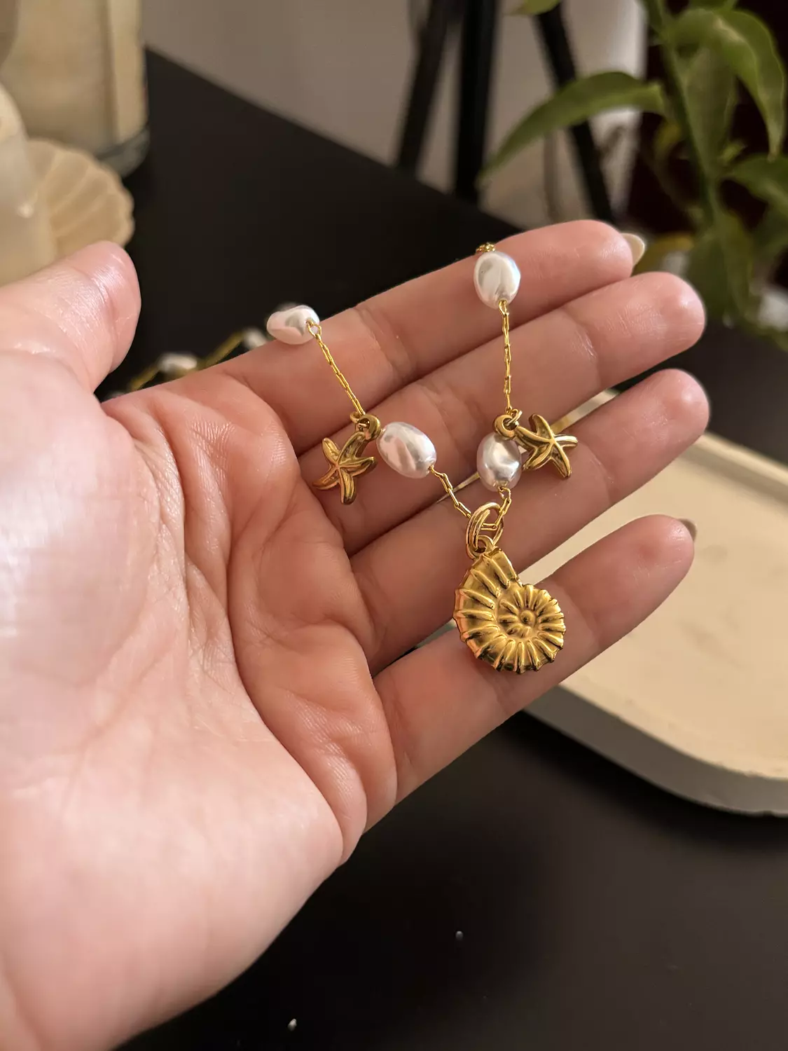 Pearly Spiral necklace  (2*1) image