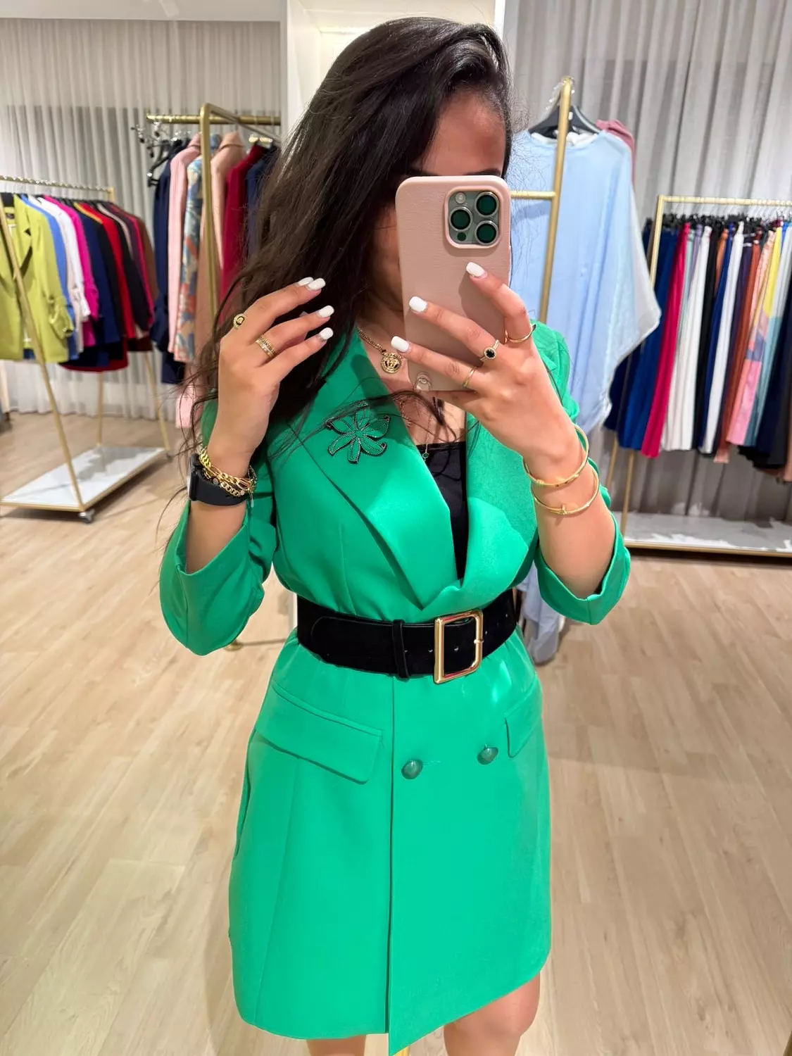 GREEN DRESS BLAZER  2