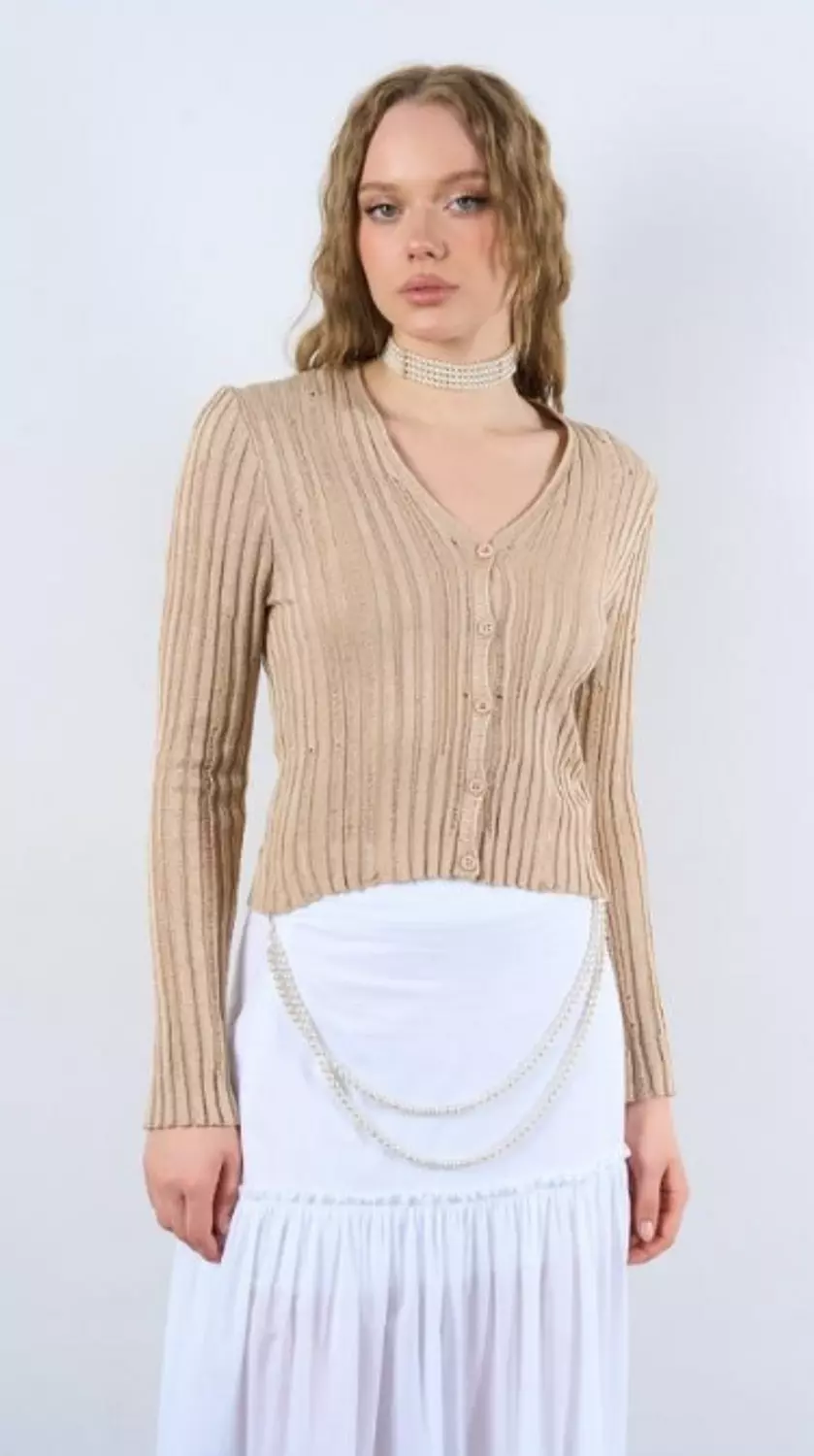 Knit Crop Cardigan image