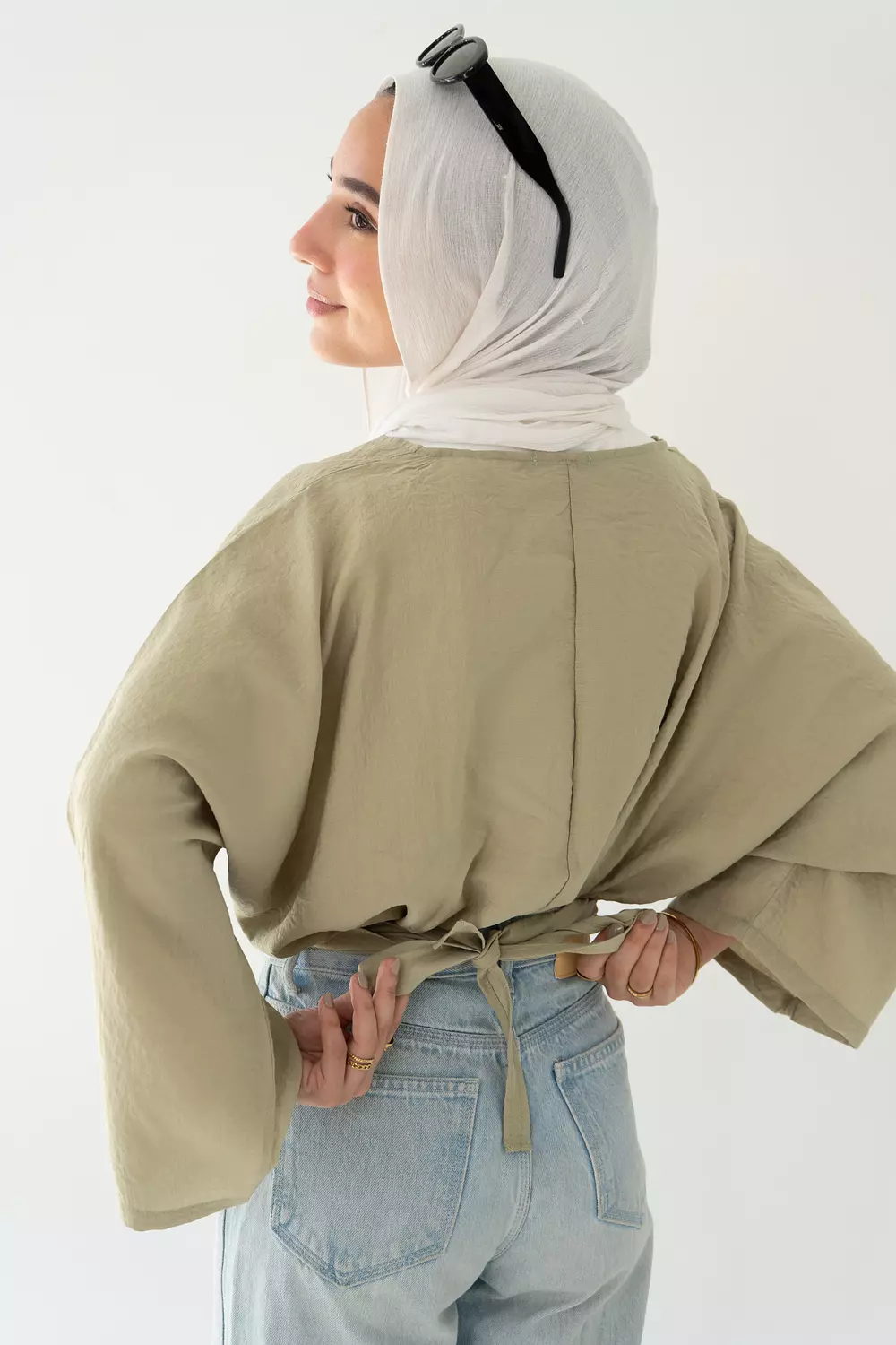 Sophia Blouse In Olive 3