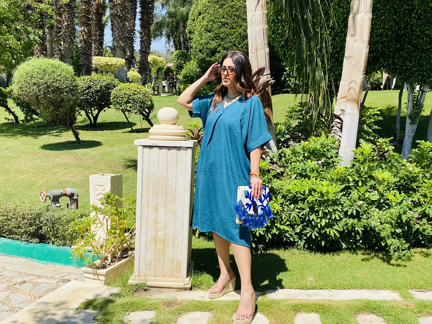 petroleum oversized dress 1