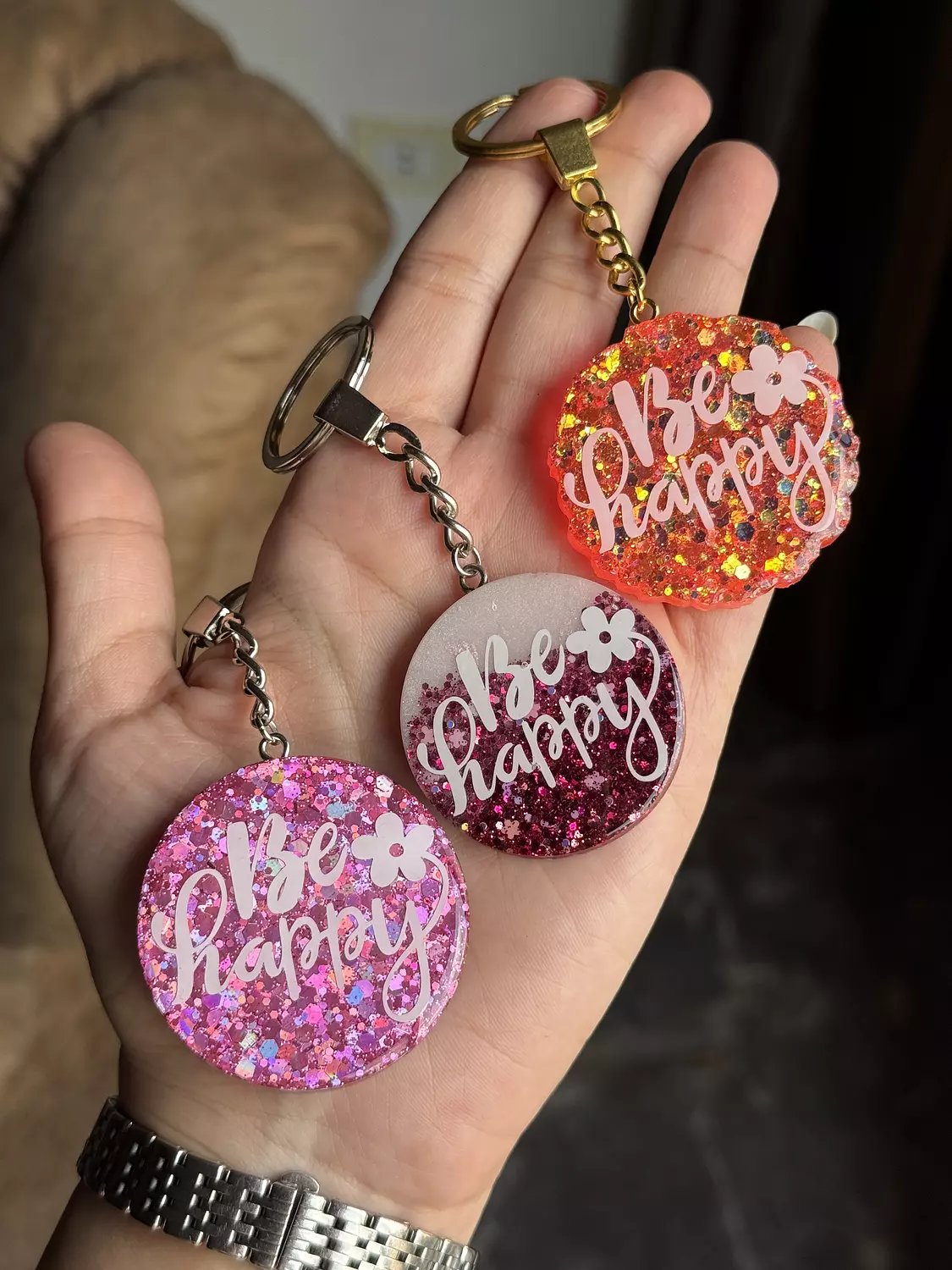 “ Be Happy “ Keychain ( By Order ) 1