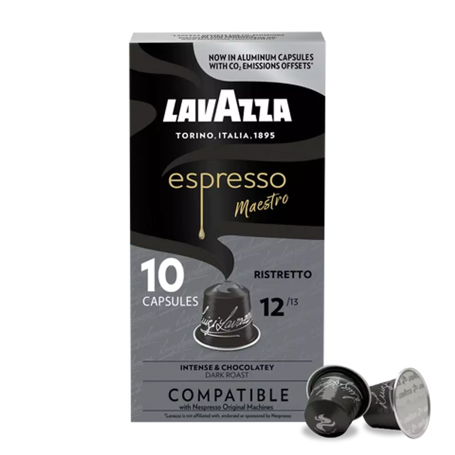 Lavazza Espresso Maestro Ristretto Nespresso Compatible Capsules 