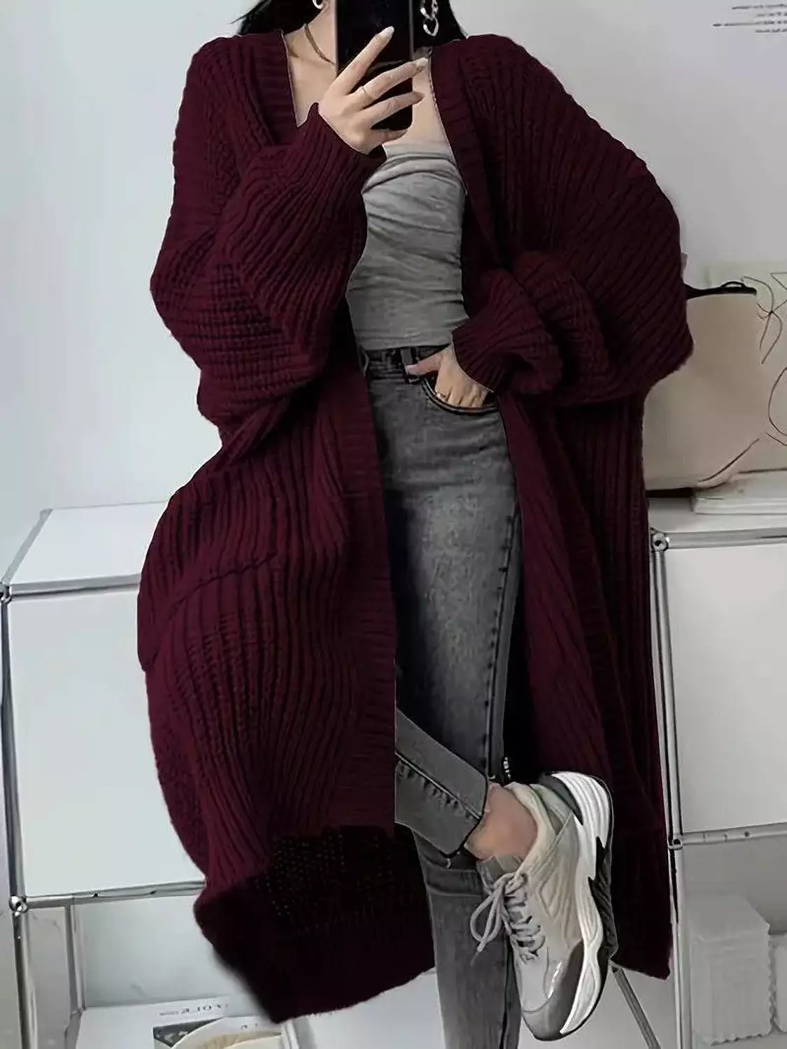 Long trico cardigan  9
