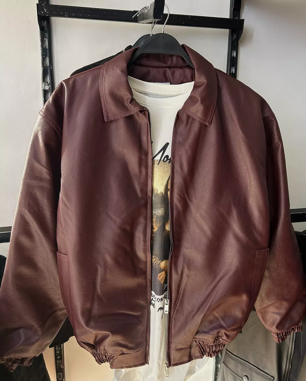 Boxy Zara Leather Jacket 3