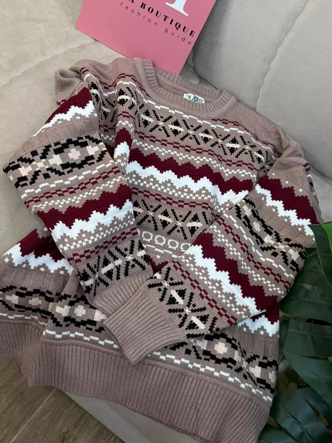 Heavy Patterned Sweater 4
