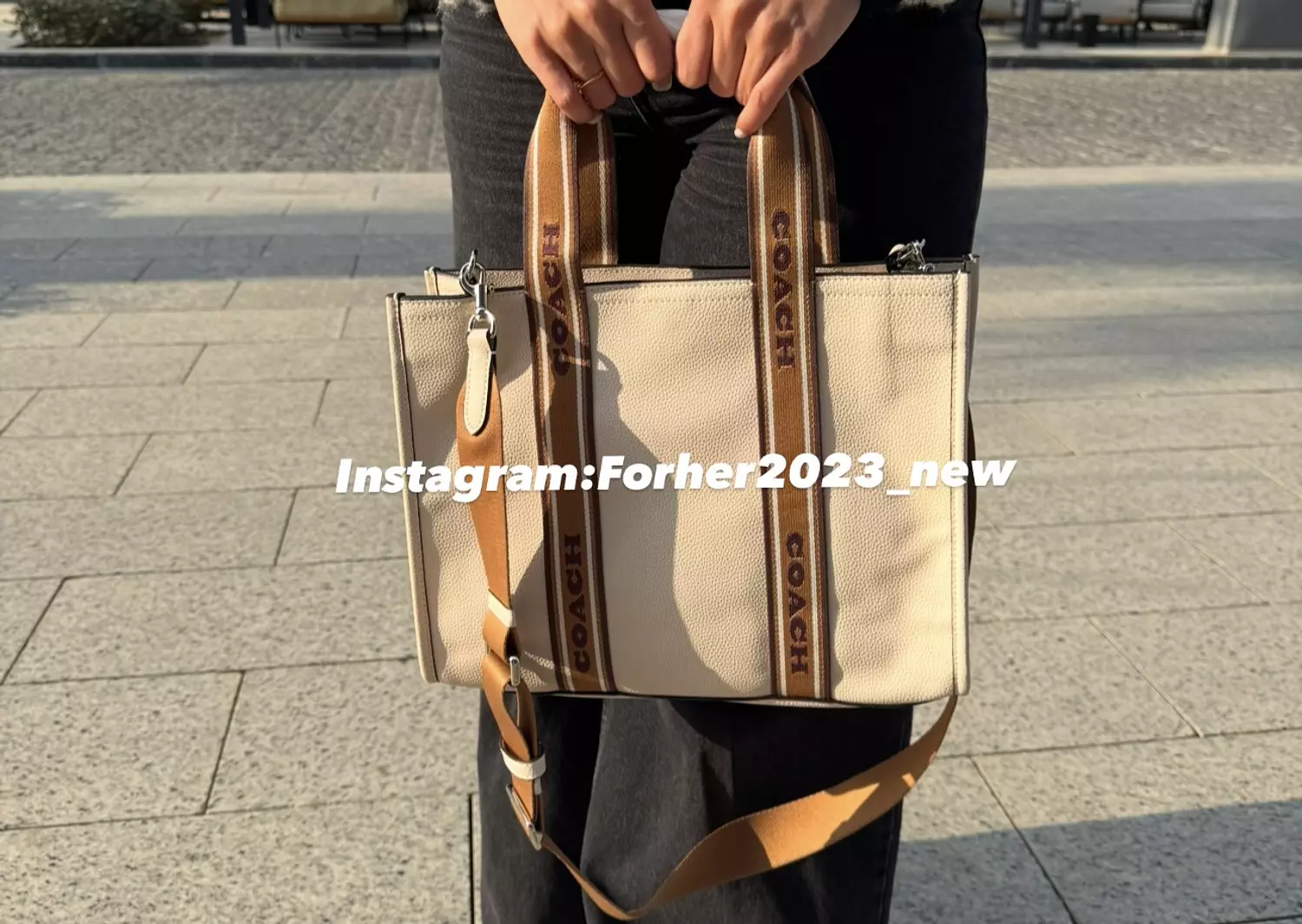 Coach smith leather tote bag 4