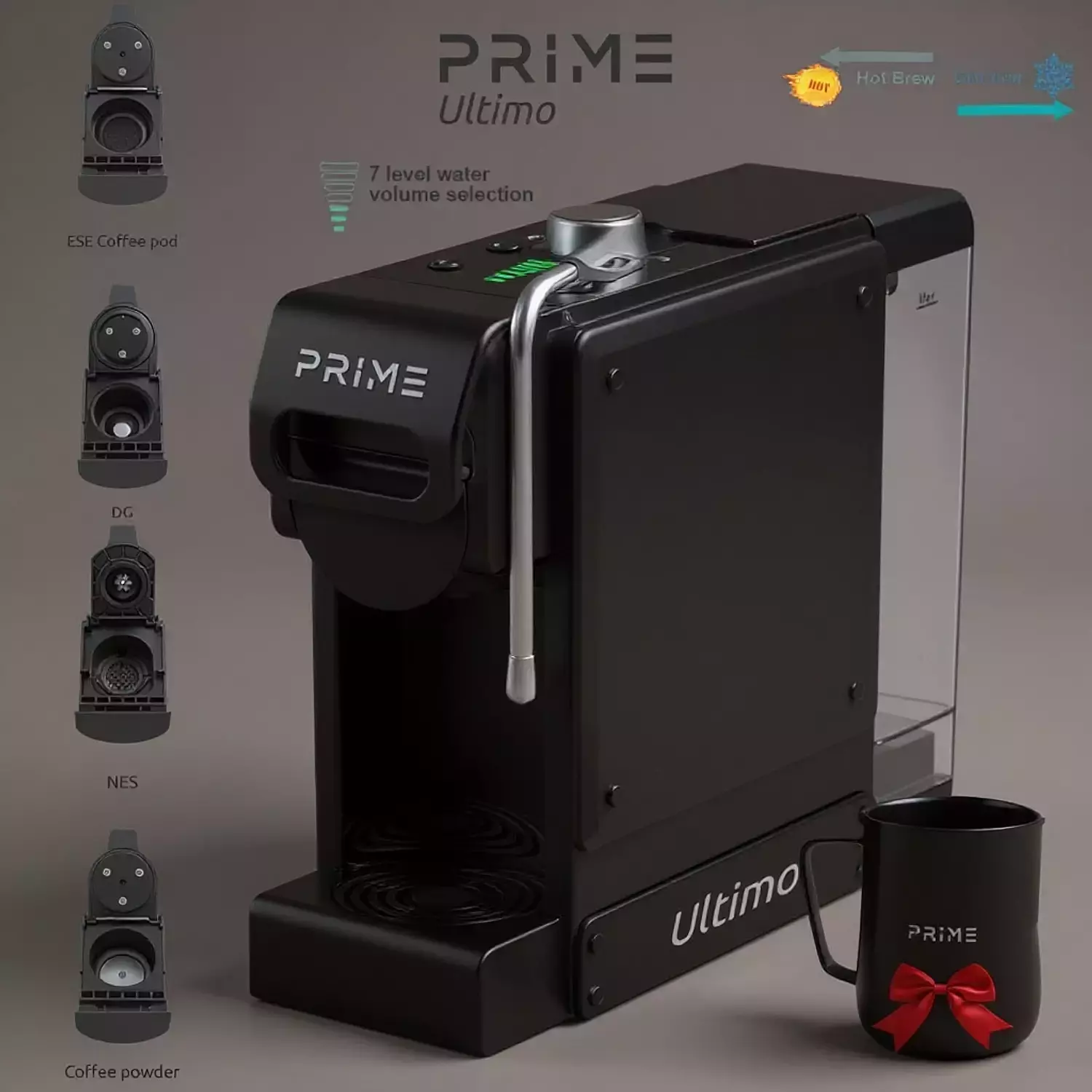 PRIME Ultimo 7 in 1 Multi-Capsule Coffee Machineماكينة قهوة برايم ألتيمو 7 في 1 متعددة الاستخدامات 5
