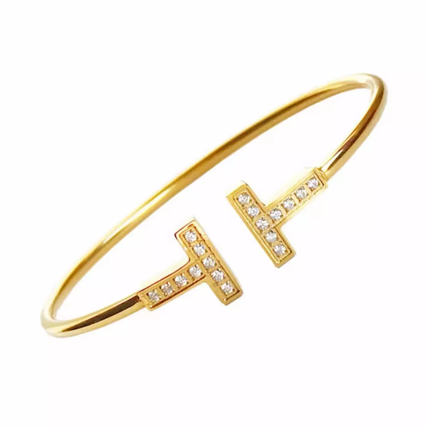 T-Shape flexible open bangle hover image